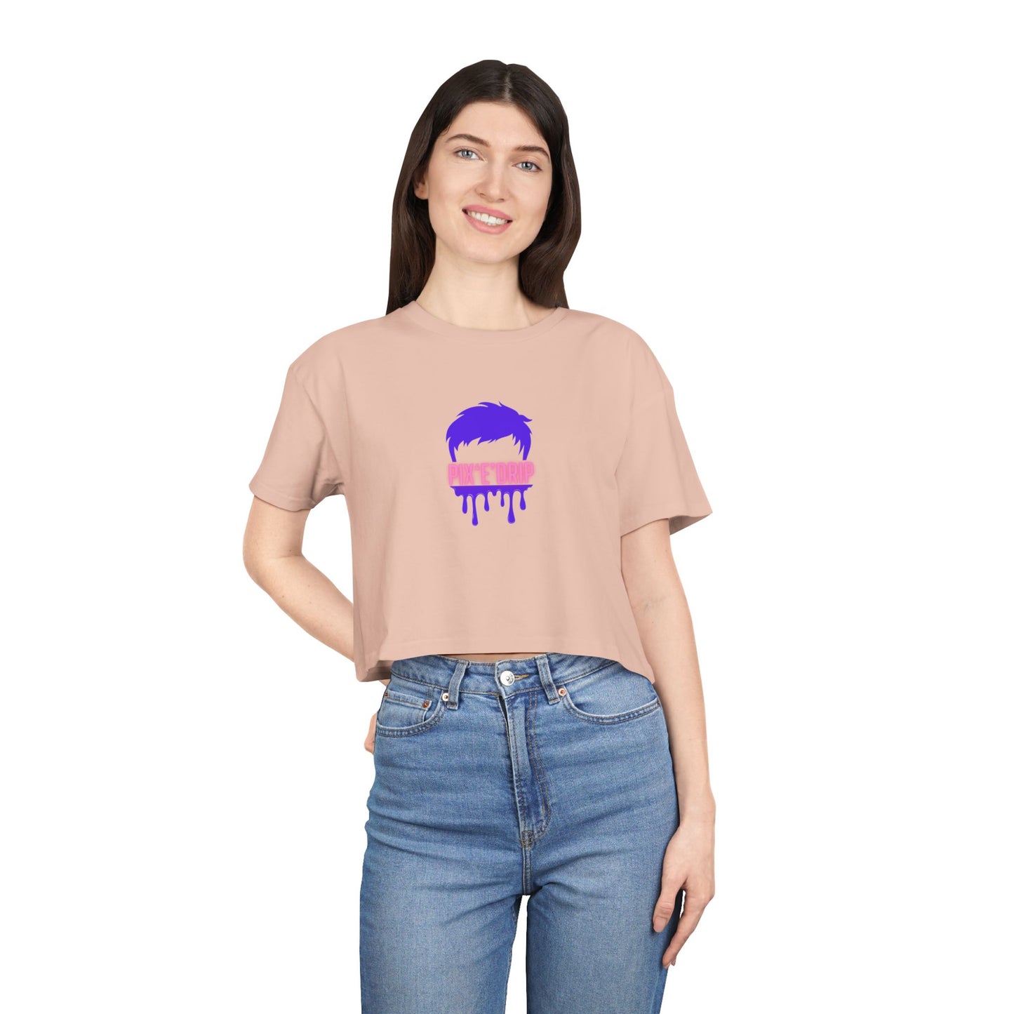 Pix ‘E’ Drip Unisex Crop Tee