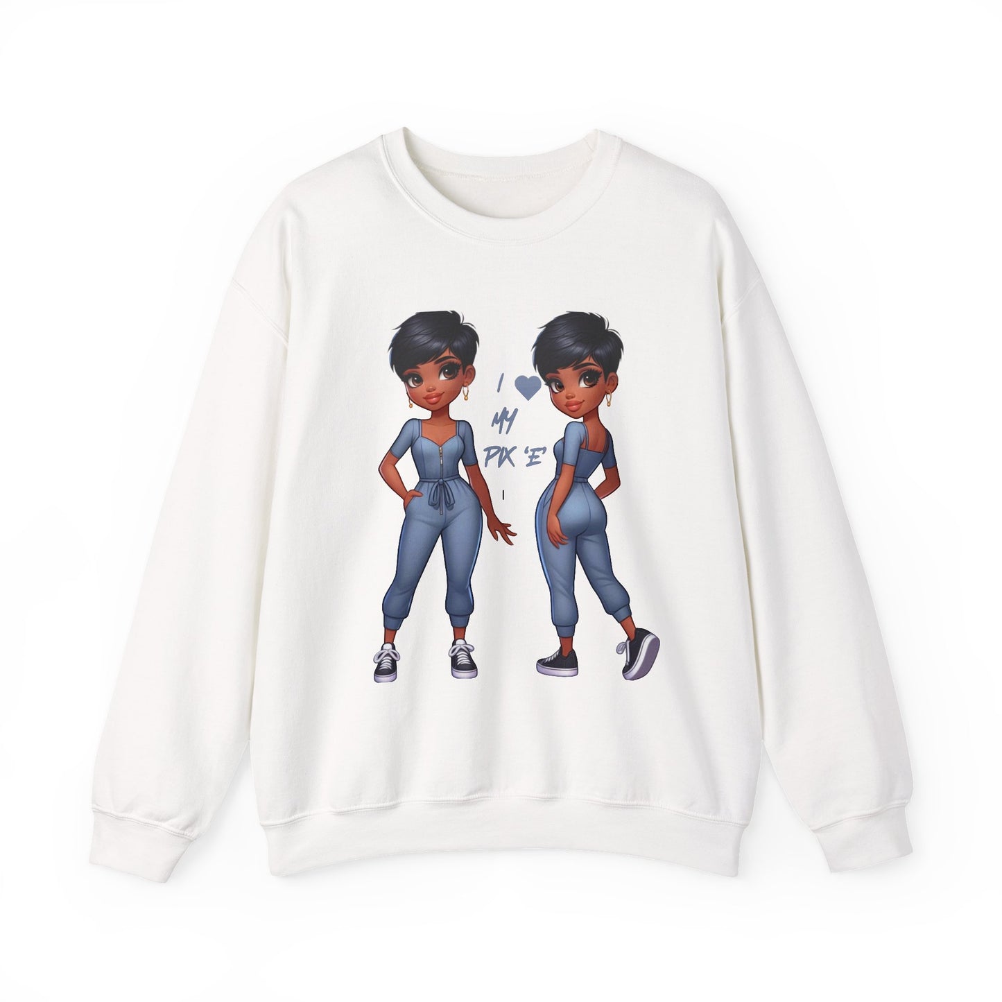 I Love My Pix 'E’ Unisex Heavy Blend™ Crewneck Sweatshirt