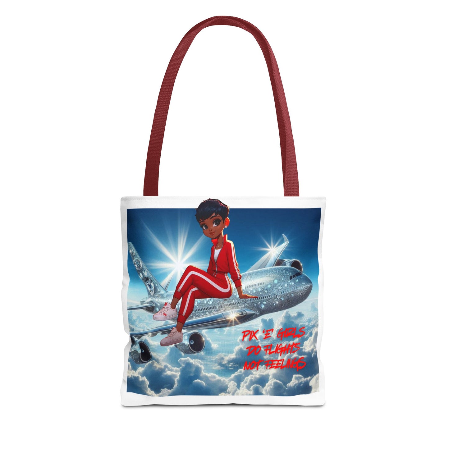 Pix 'E’ Girls Do Flights Not Feelings Unisex Tote Bag