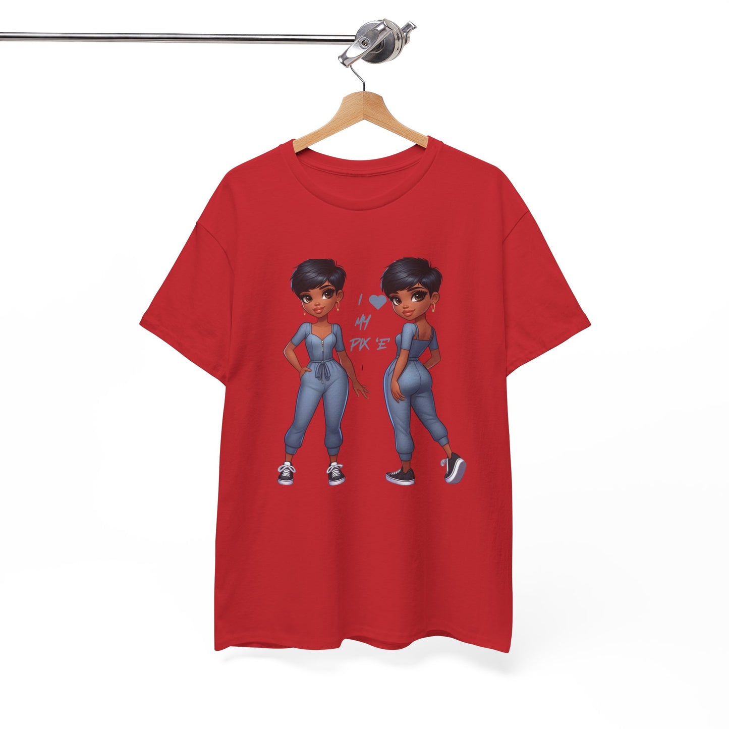 I Love My Pix 'E’ Unisex Heavy Cotton Tee