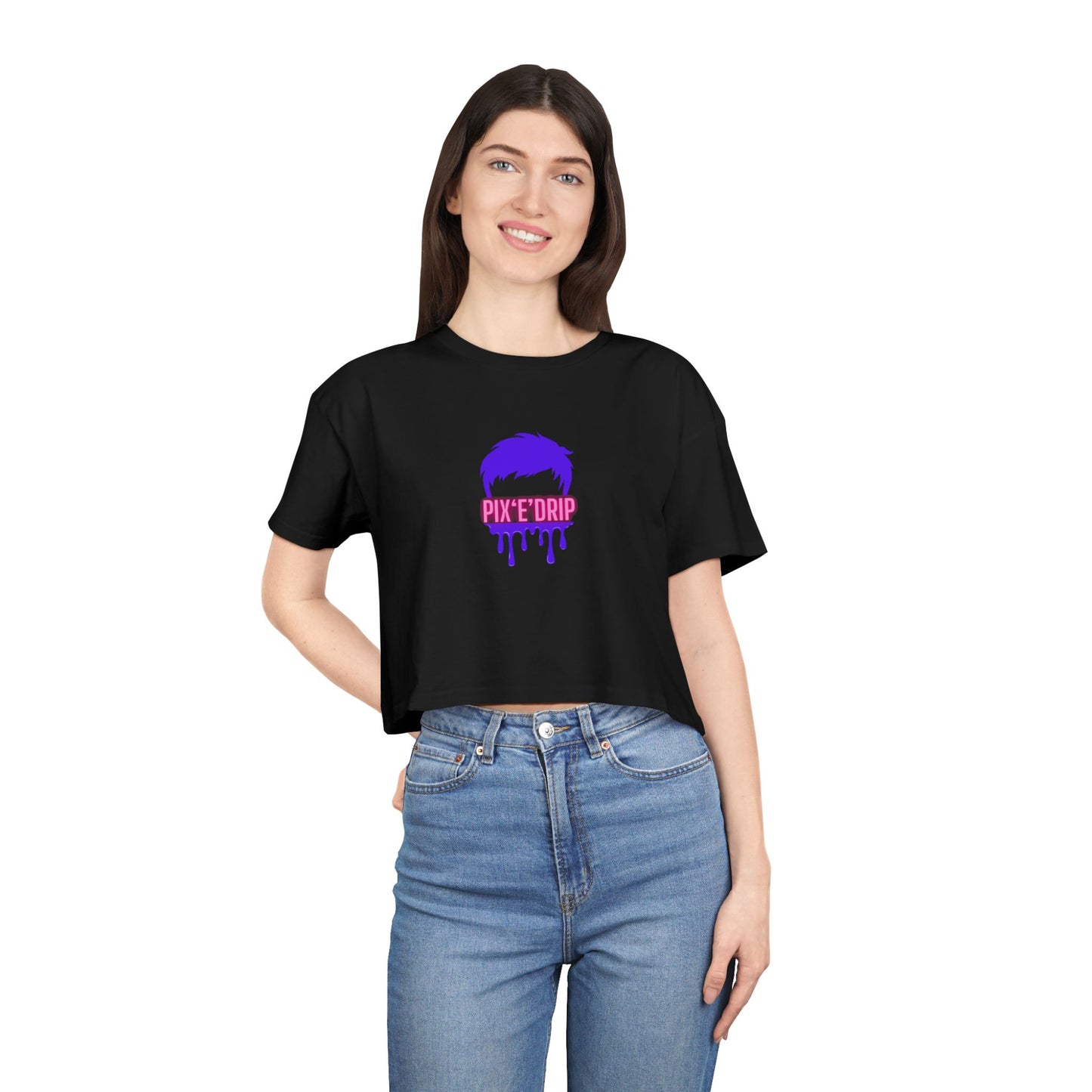 Pix ‘E’ Drip Unisex Crop Tee