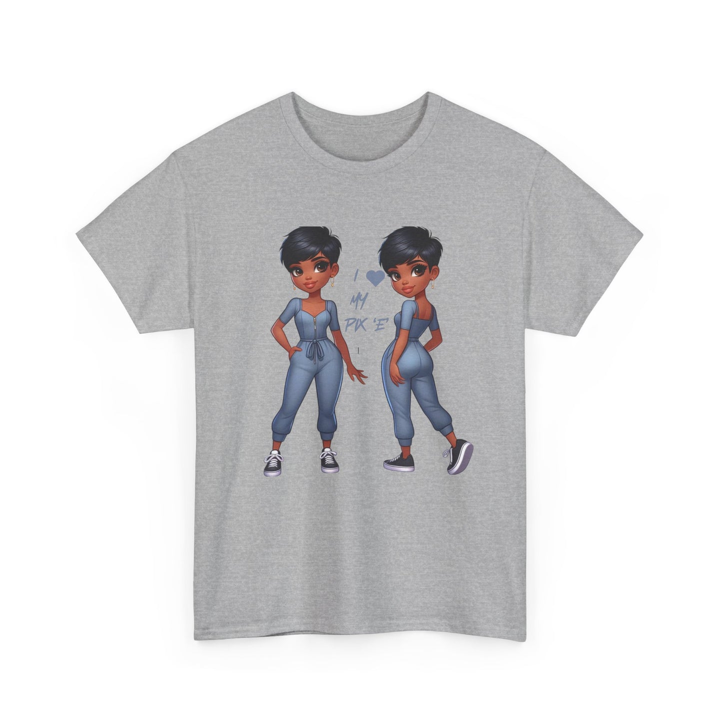 I Love My Pix 'E’ Unisex Heavy Cotton Tee