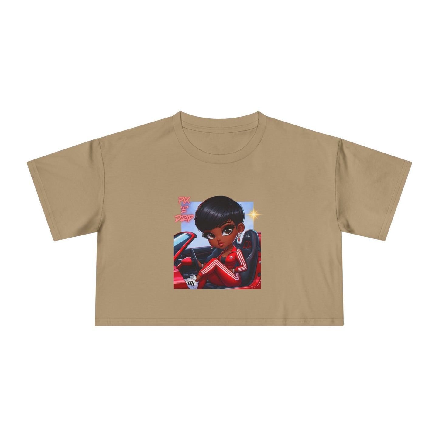 Pix ‘E’ Drip Unisex Crop Tee