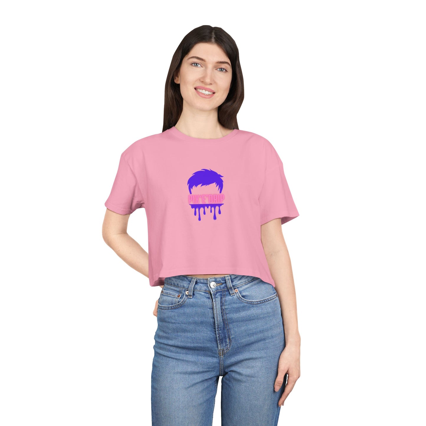Pix ‘E’ Drip Unisex Crop Tee