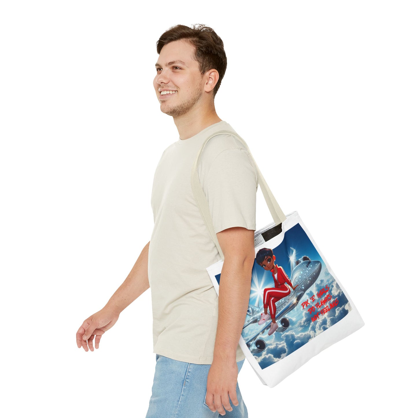 Pix 'E’ Girls Do Flights Not Feelings Unisex Tote Bag