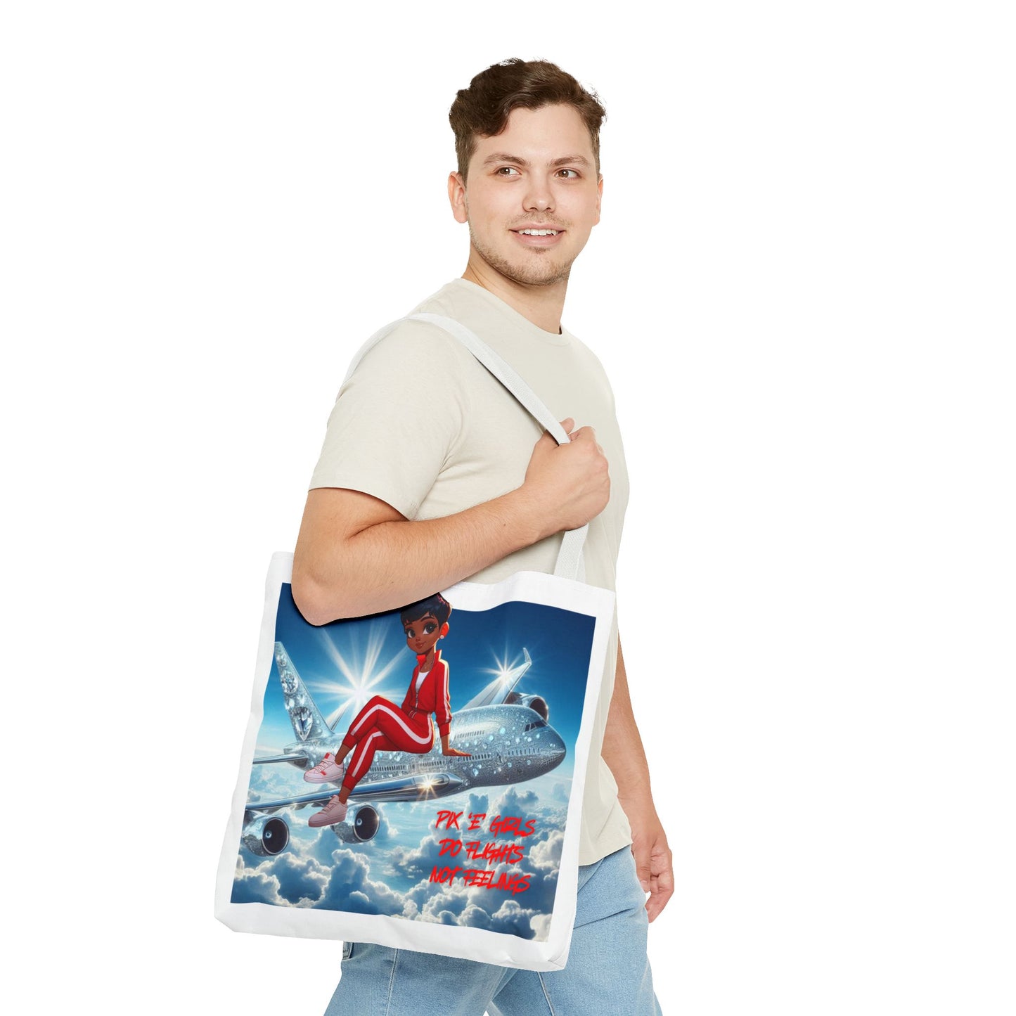 Pix 'E’ Girls Do Flights Not Feelings Unisex Tote Bag