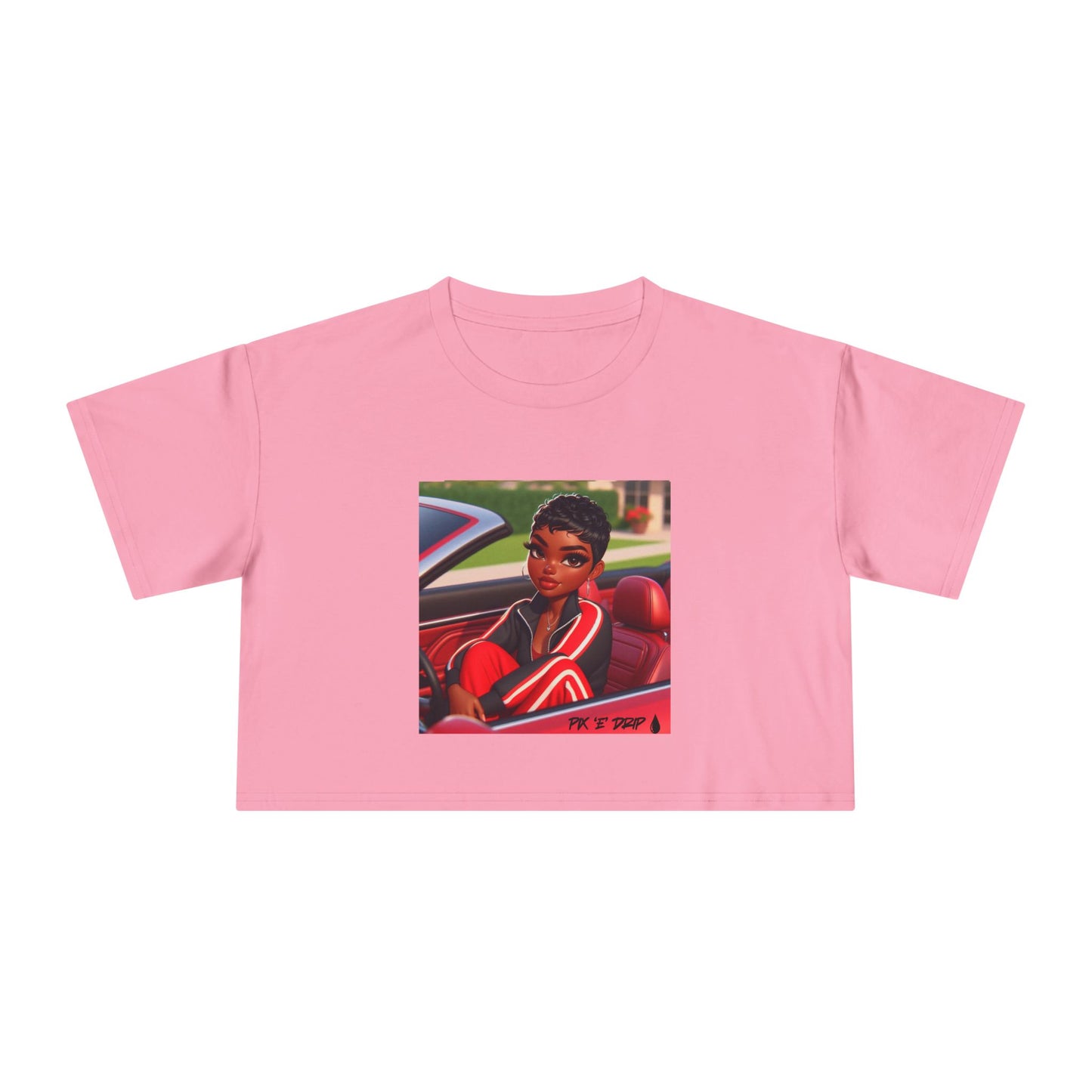 Pix ‘E’ Drip Unisex Crop Tee