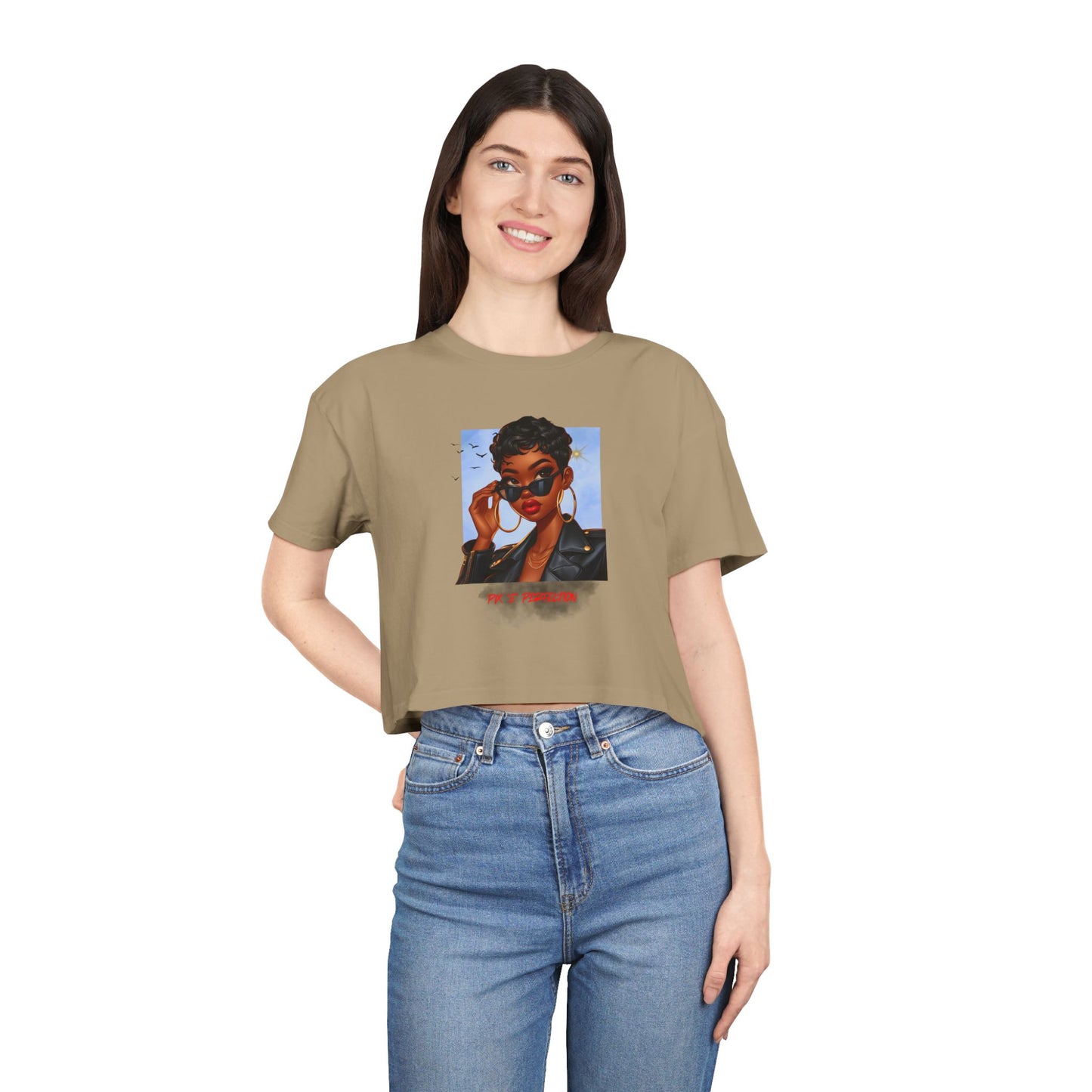 Pix 'E’ Perfection Unisex Crop Tee