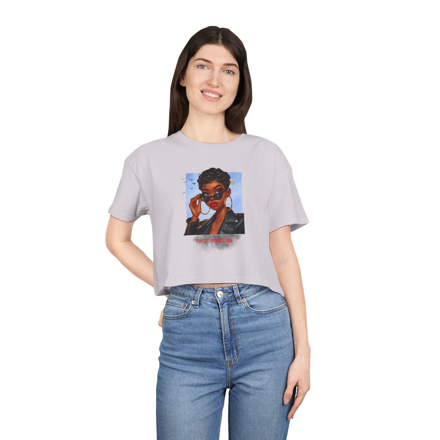 Pix 'E’ Perfection Unisex Crop Tee