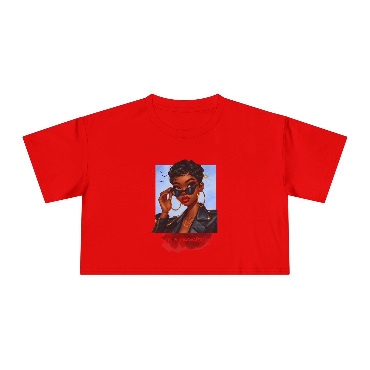 Pix 'E’ Perfection Unisex Crop Tee