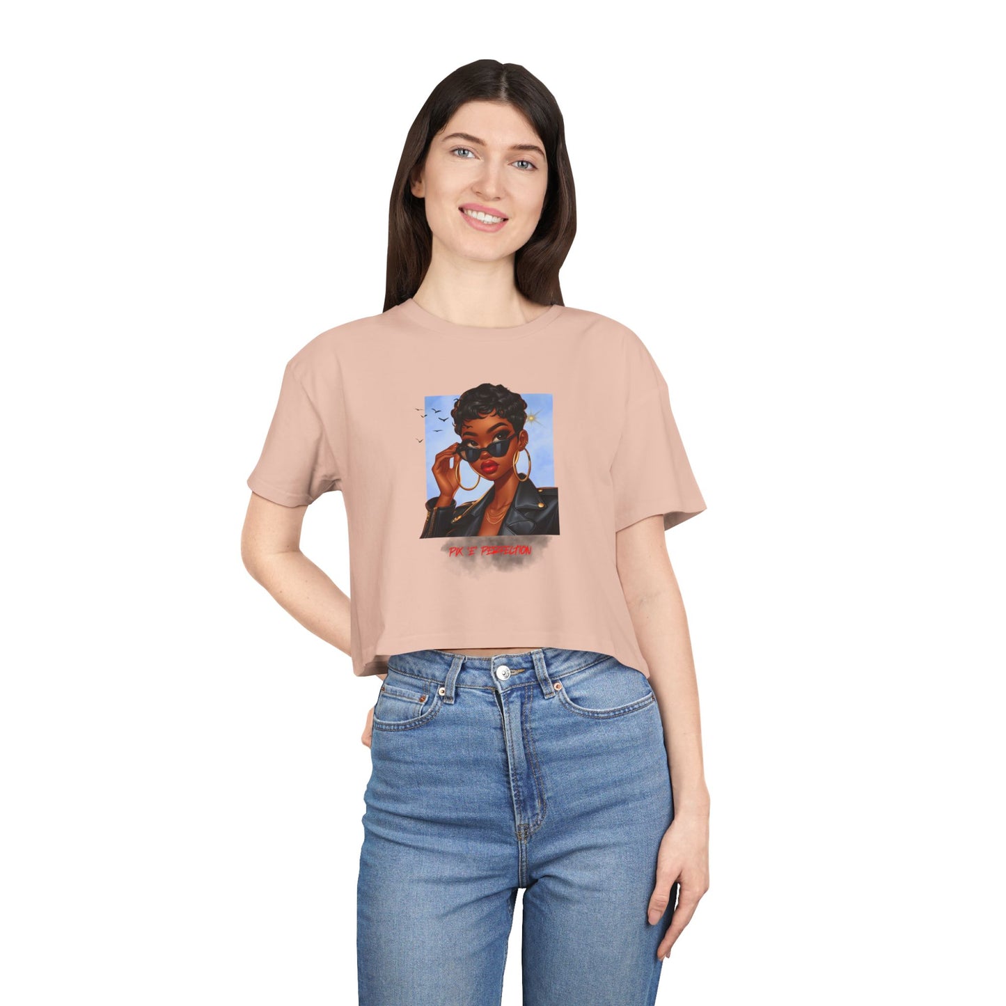 Pix 'E’ Perfection Unisex Crop Tee