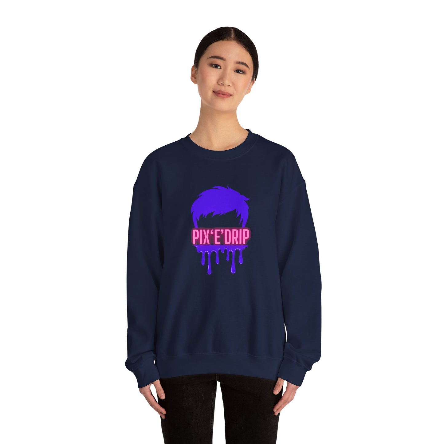 Pix ‘E’ Drip  Unisex Heavy Blend™ Crewneck Sweatshirt