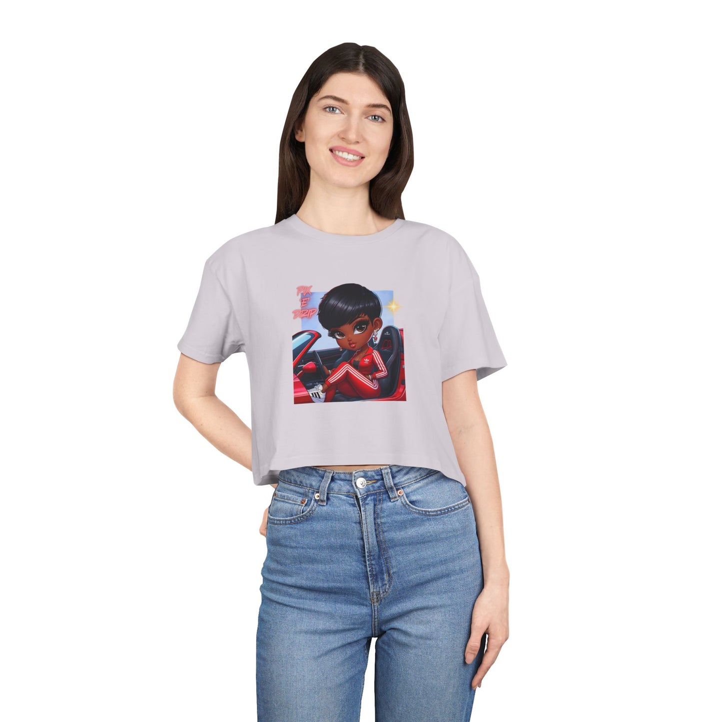 Pix ‘E’ Drip Unisex Crop Tee