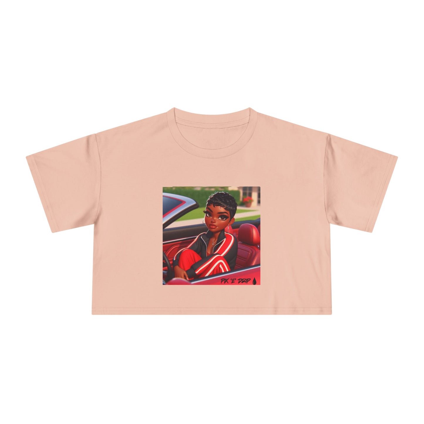 Pix ‘E’ Drip Unisex Crop Tee