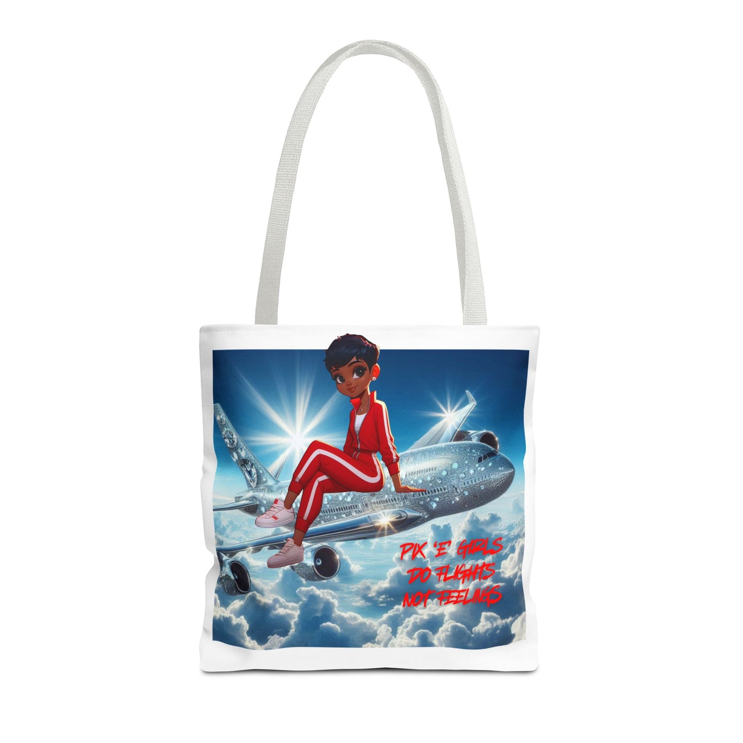 Pix 'E’ Girls Do Flights Not Feelings Unisex Tote Bag