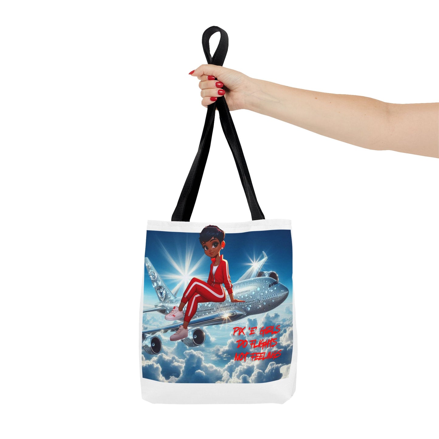 Pix 'E’ Girls Do Flights Not Feelings Unisex Tote Bag
