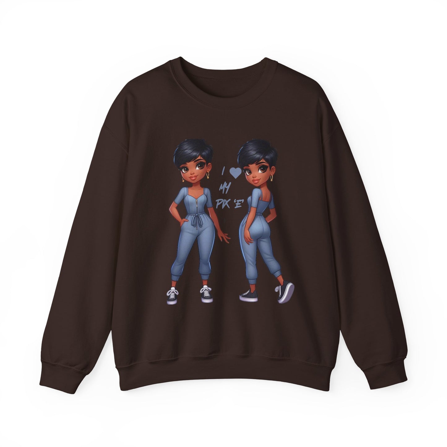 I Love My Pix 'E’ Unisex Heavy Blend™ Crewneck Sweatshirt