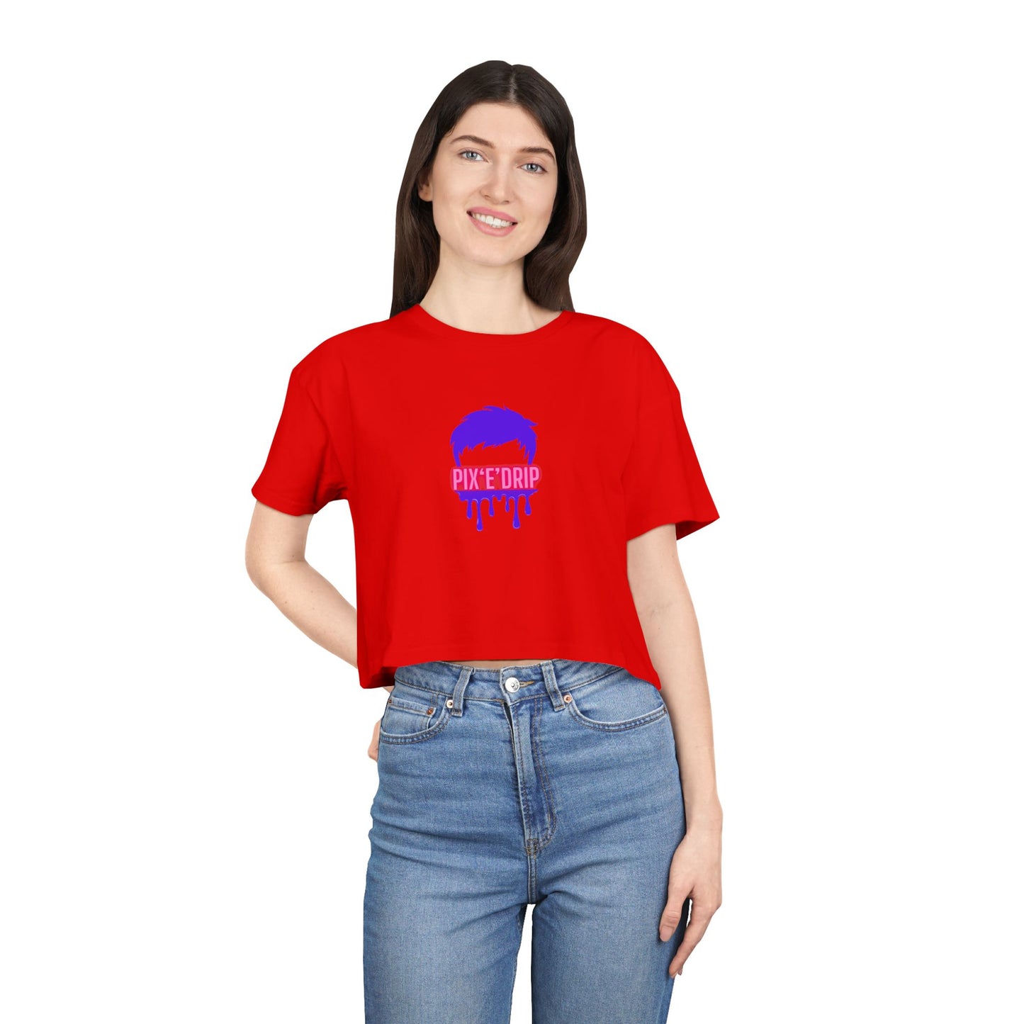 Pix ‘E’ Drip Unisex Crop Tee