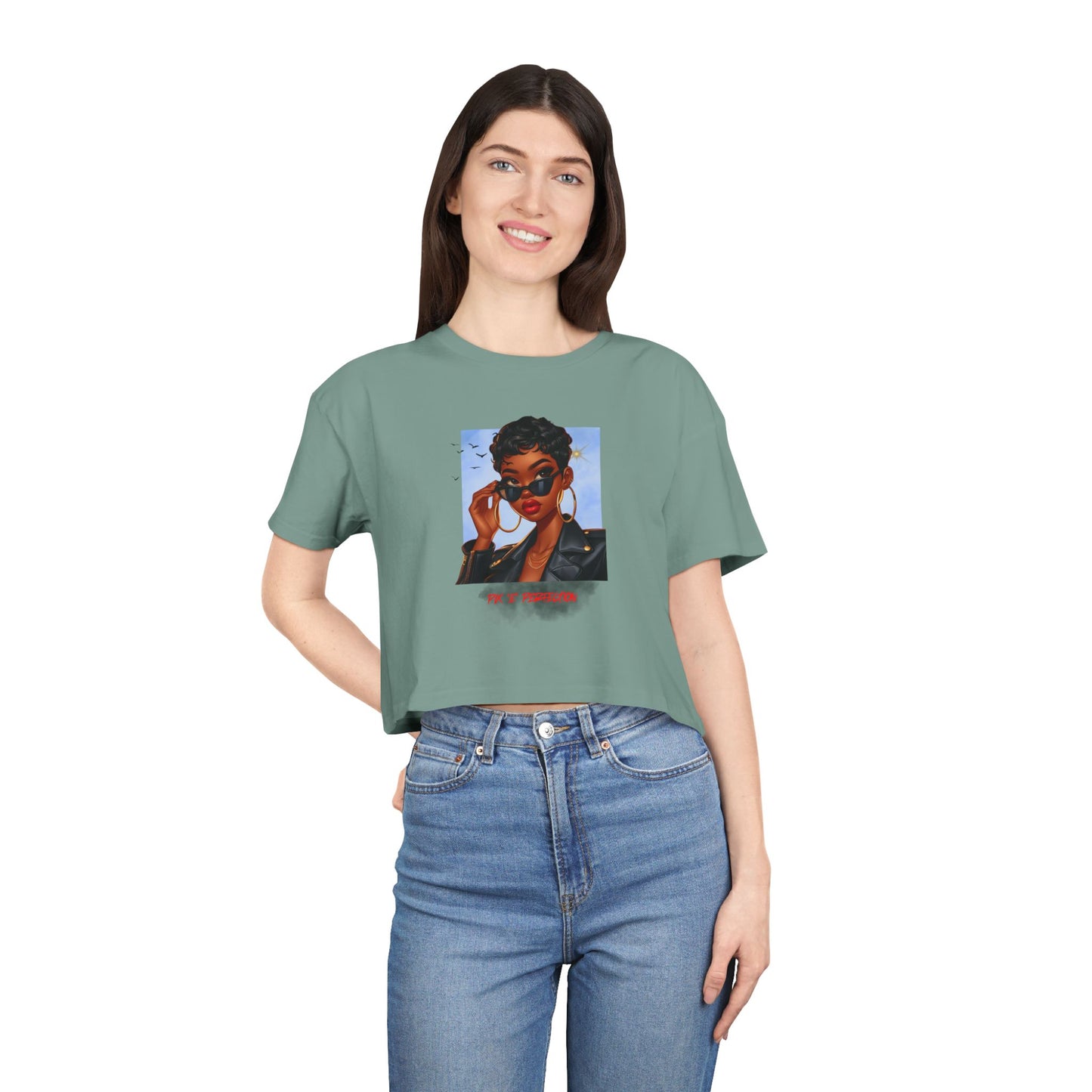Pix 'E’ Perfection Unisex Crop Tee