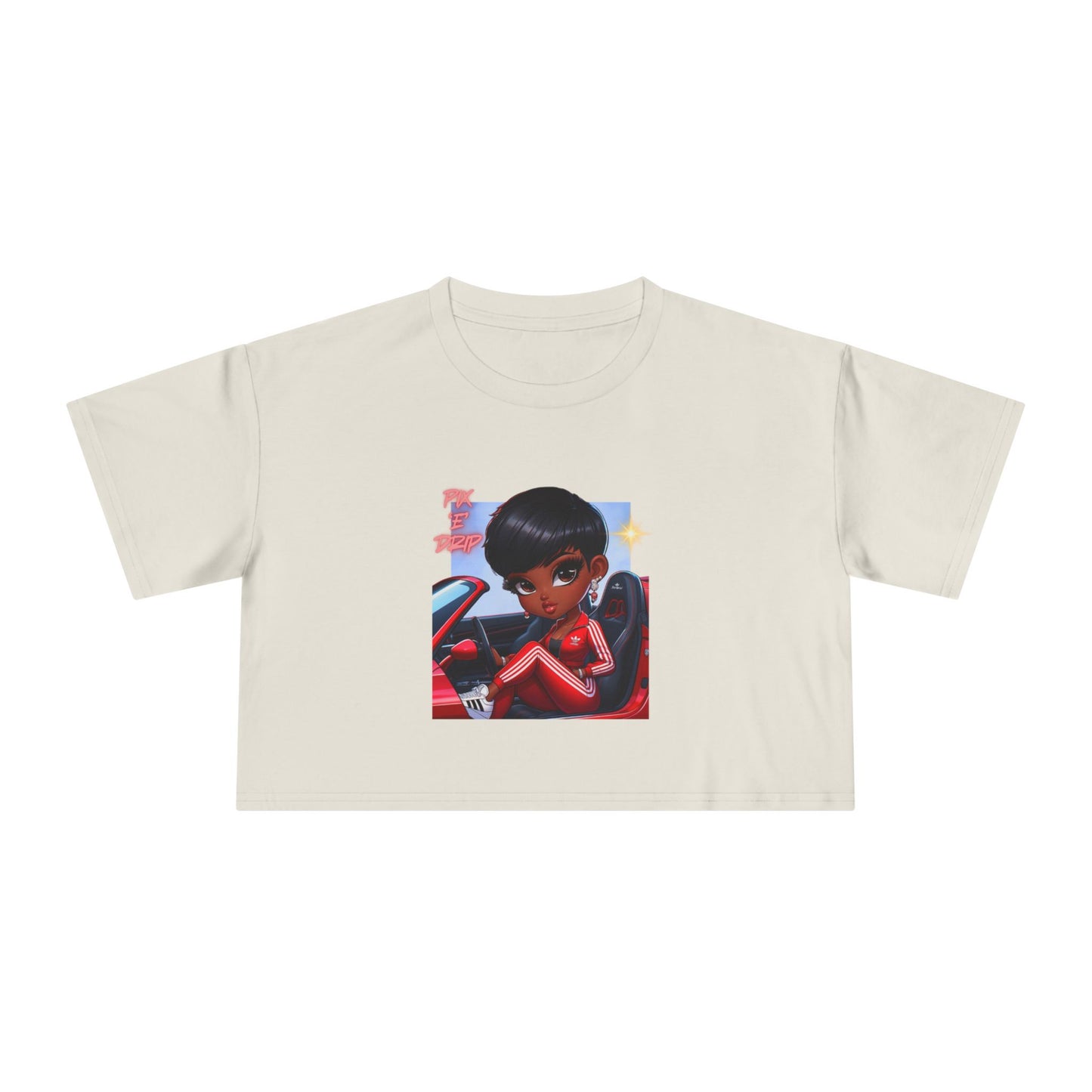 Pix ‘E’ Drip Unisex Crop Tee
