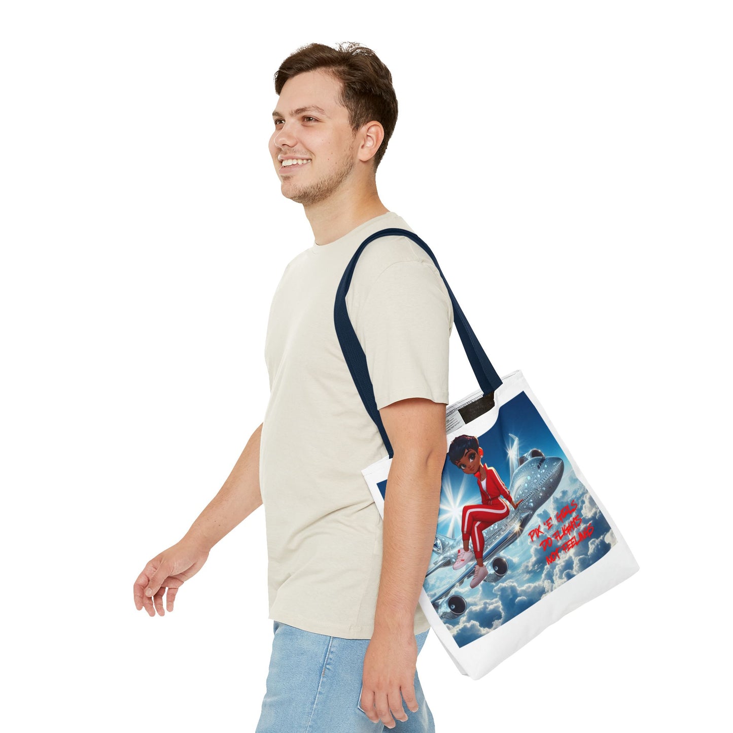 Pix 'E’ Girls Do Flights Not Feelings Unisex Tote Bag