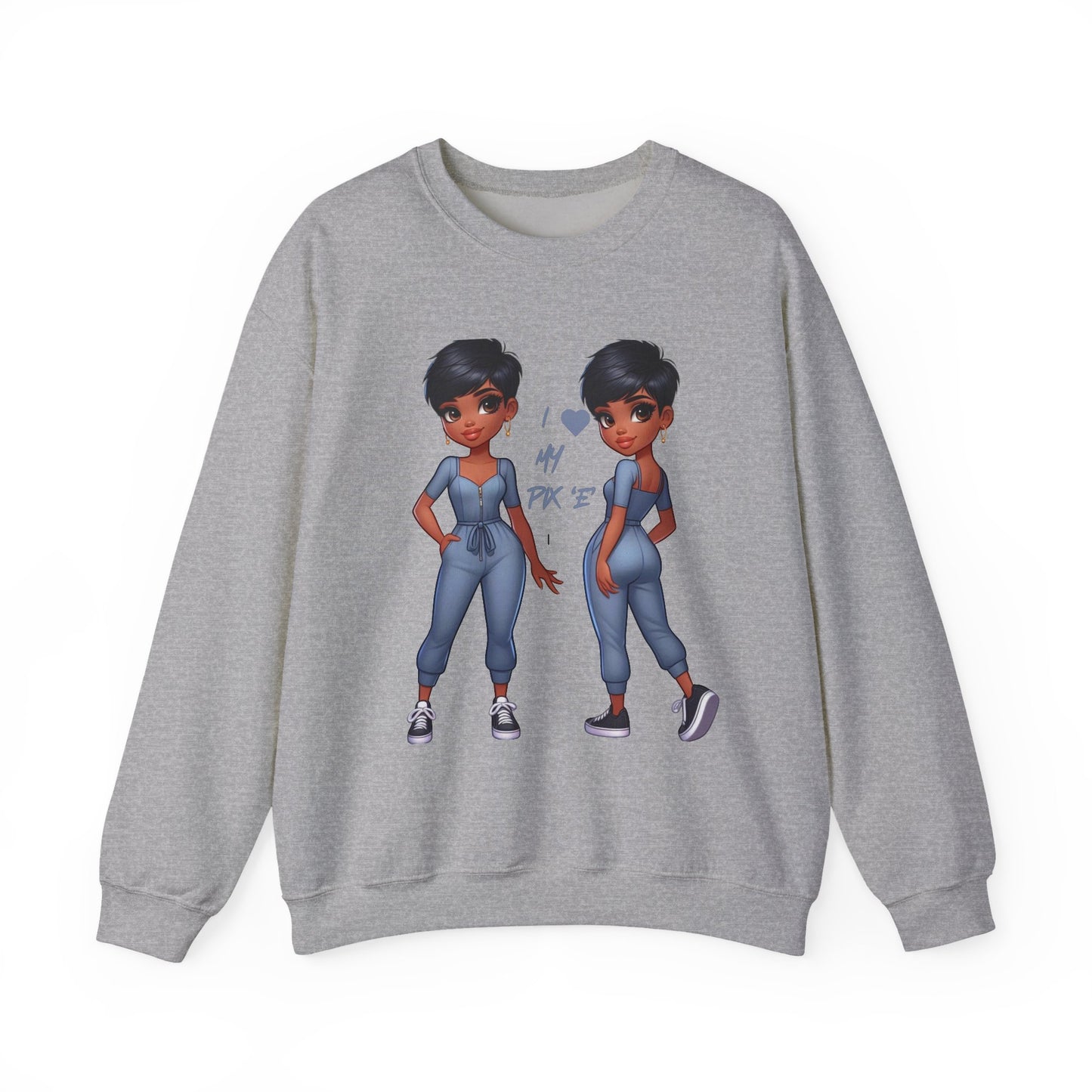I Love My Pix 'E’ Unisex Heavy Blend™ Crewneck Sweatshirt