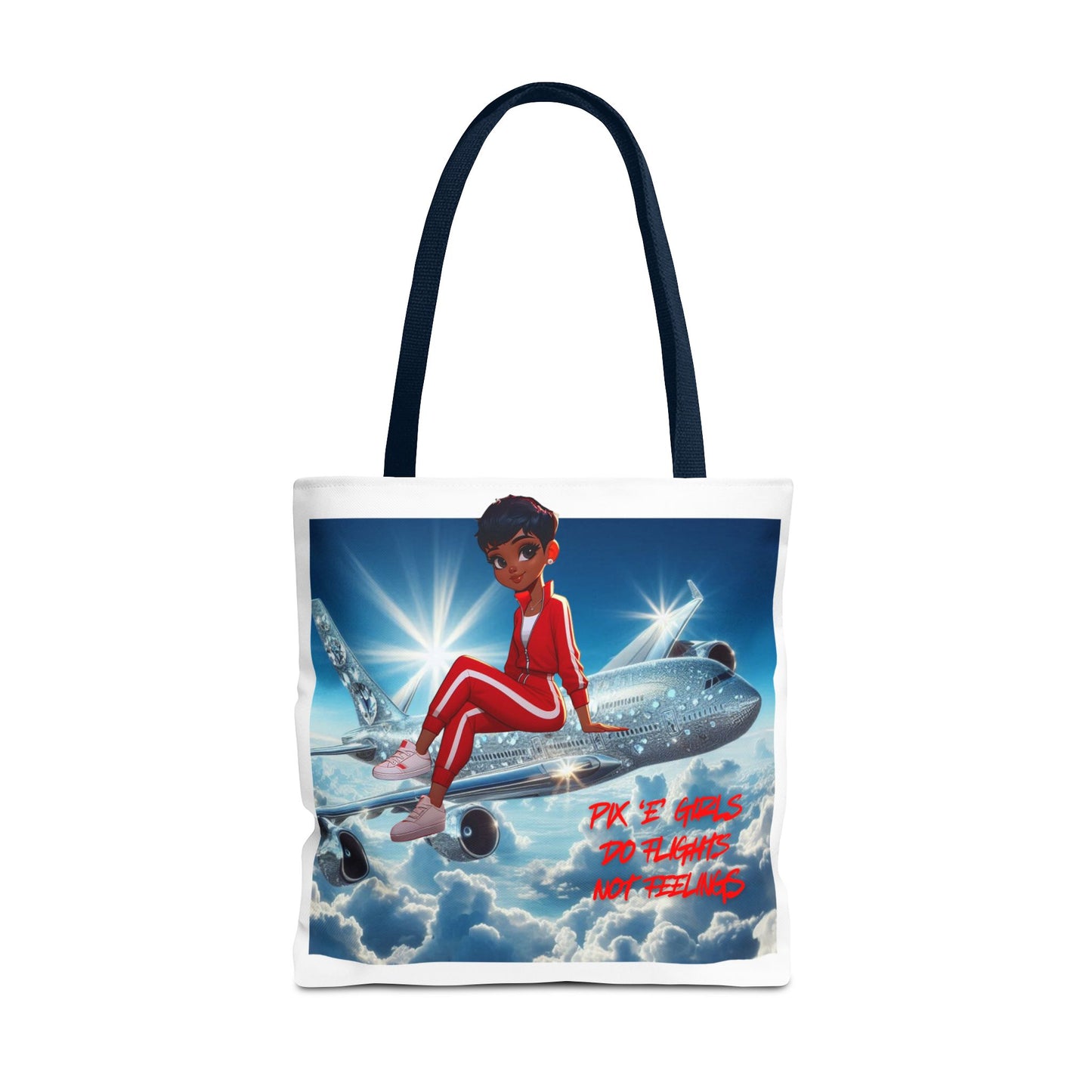 Pix 'E’ Girls Do Flights Not Feelings Unisex Tote Bag