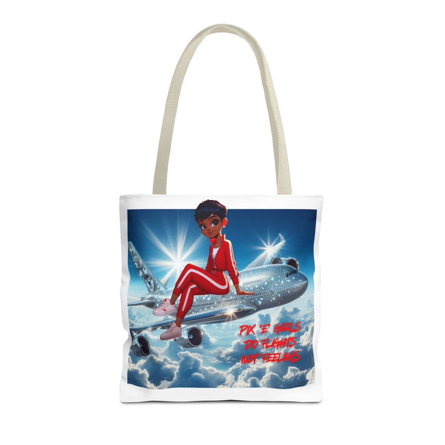 Pix 'E’ Girls Do Flights Not Feelings Unisex Tote Bag