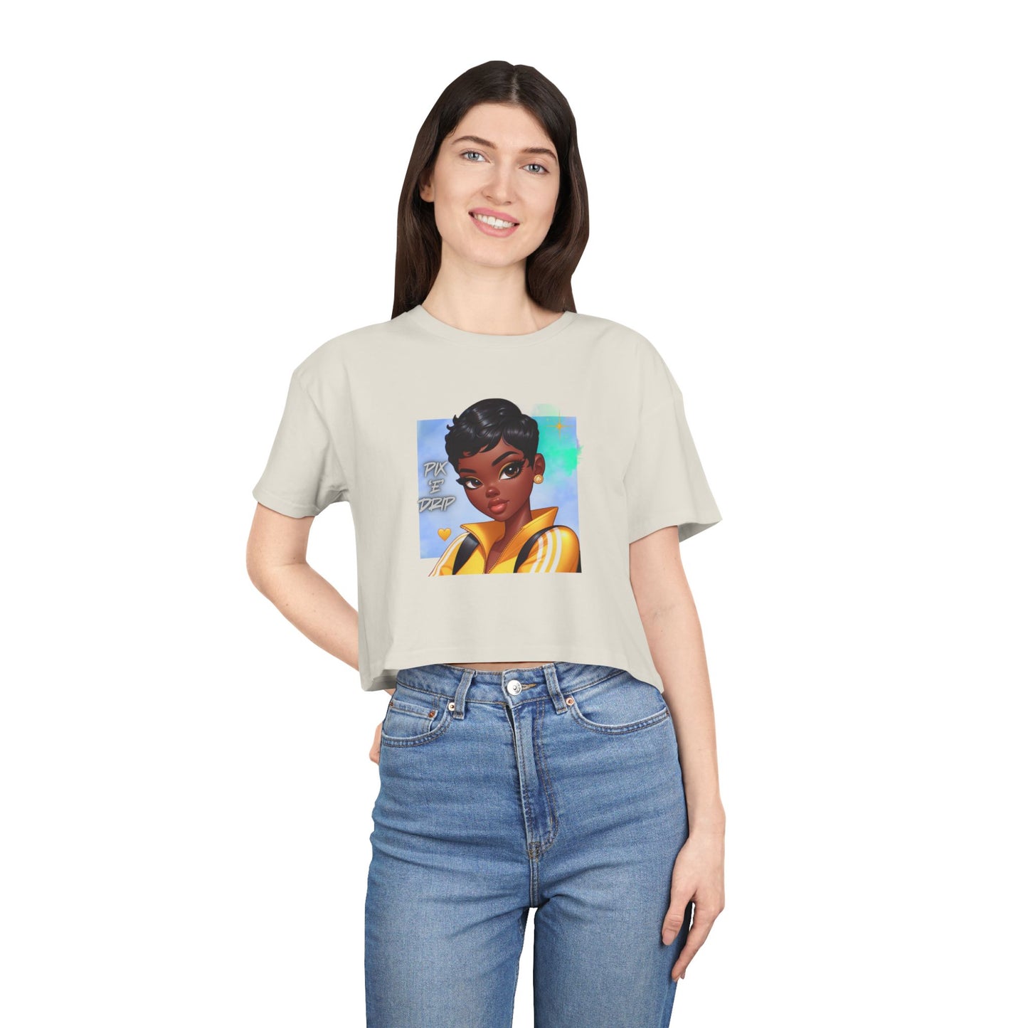 Pix ‘E’ Drip Unisex Crop Tee