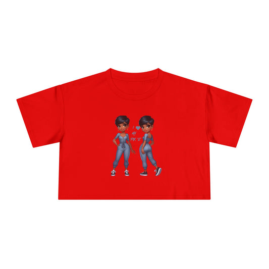 I Love My Pix 'E’ Unisex Crop Tee