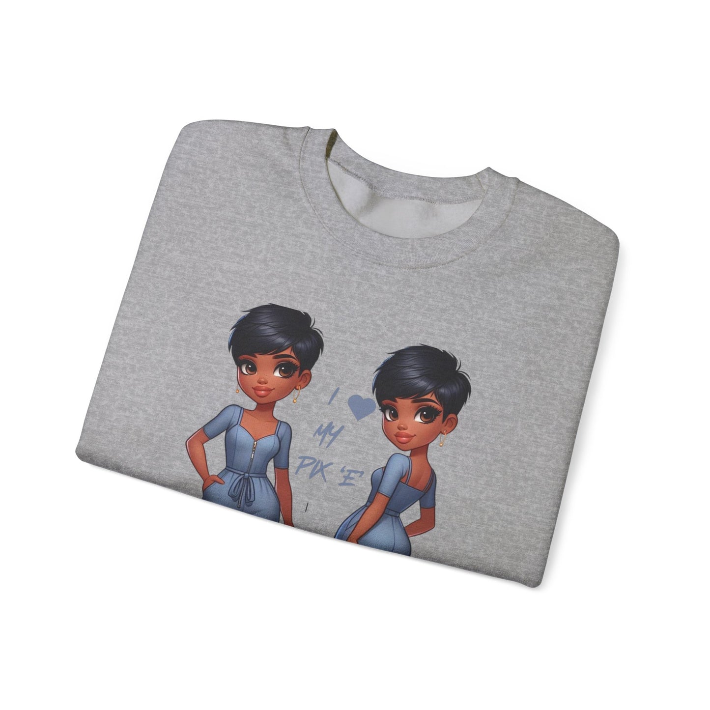 I Love My Pix 'E’ Unisex Heavy Blend™ Crewneck Sweatshirt