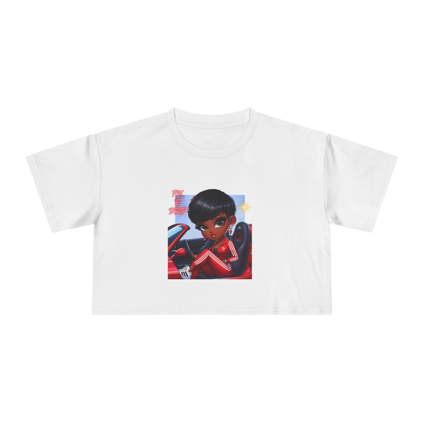 Pix ‘E’ Drip Unisex Crop Tee