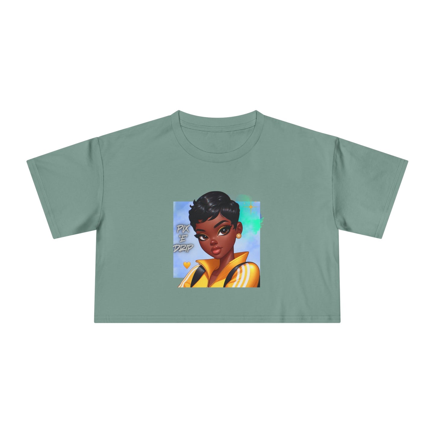 Pix ‘E’ Drip Unisex Crop Tee