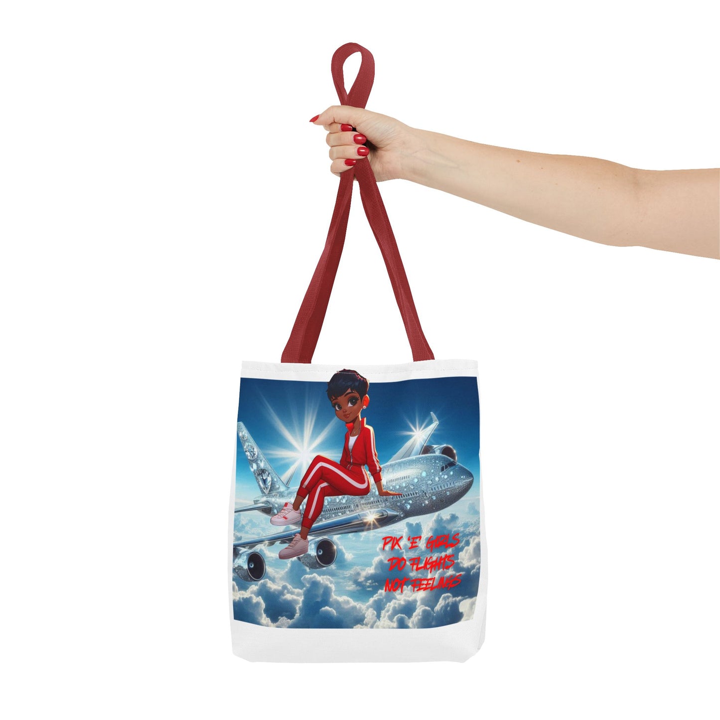 Pix 'E’ Girls Do Flights Not Feelings Unisex Tote Bag