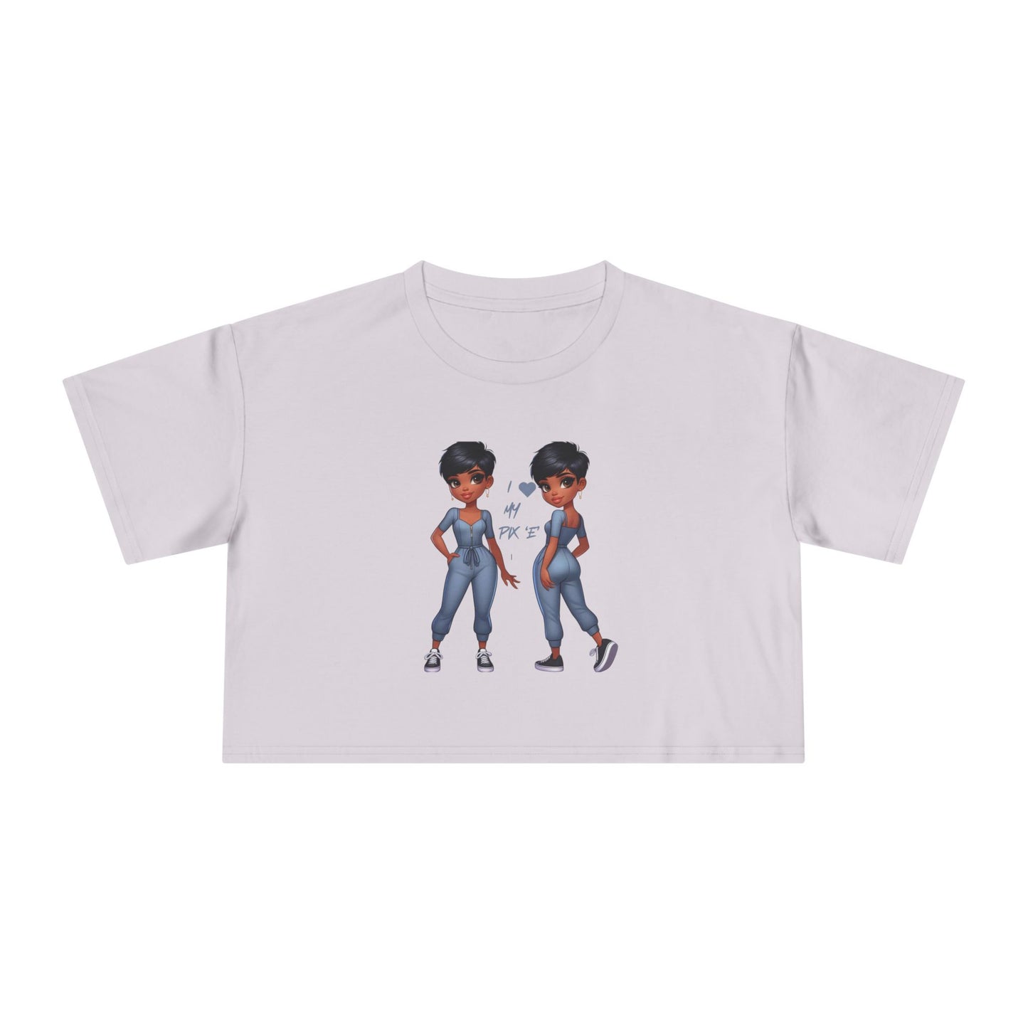 I Love My Pix 'E’ Unisex Crop Tee