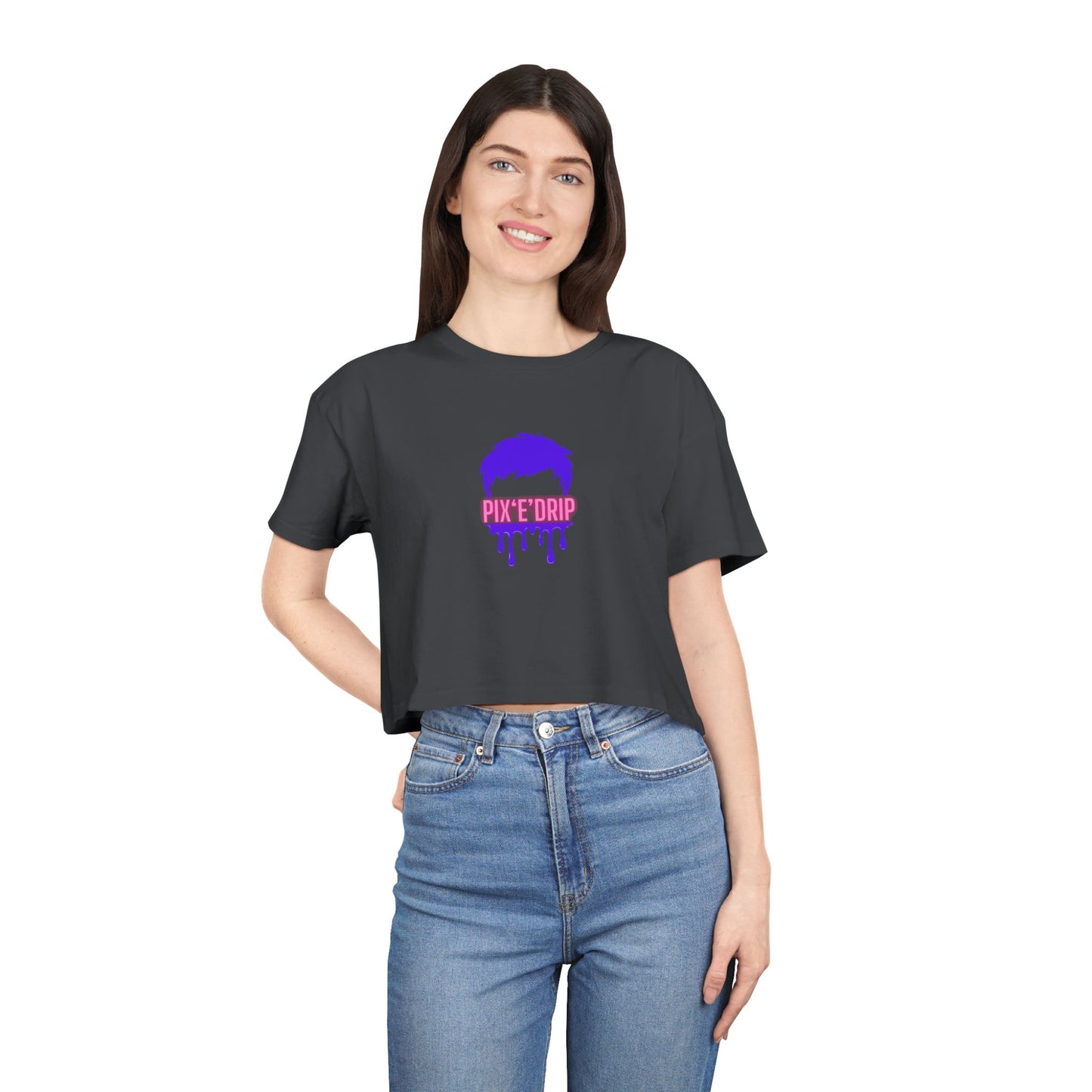 Pix ‘E’ Drip Unisex Crop Tee