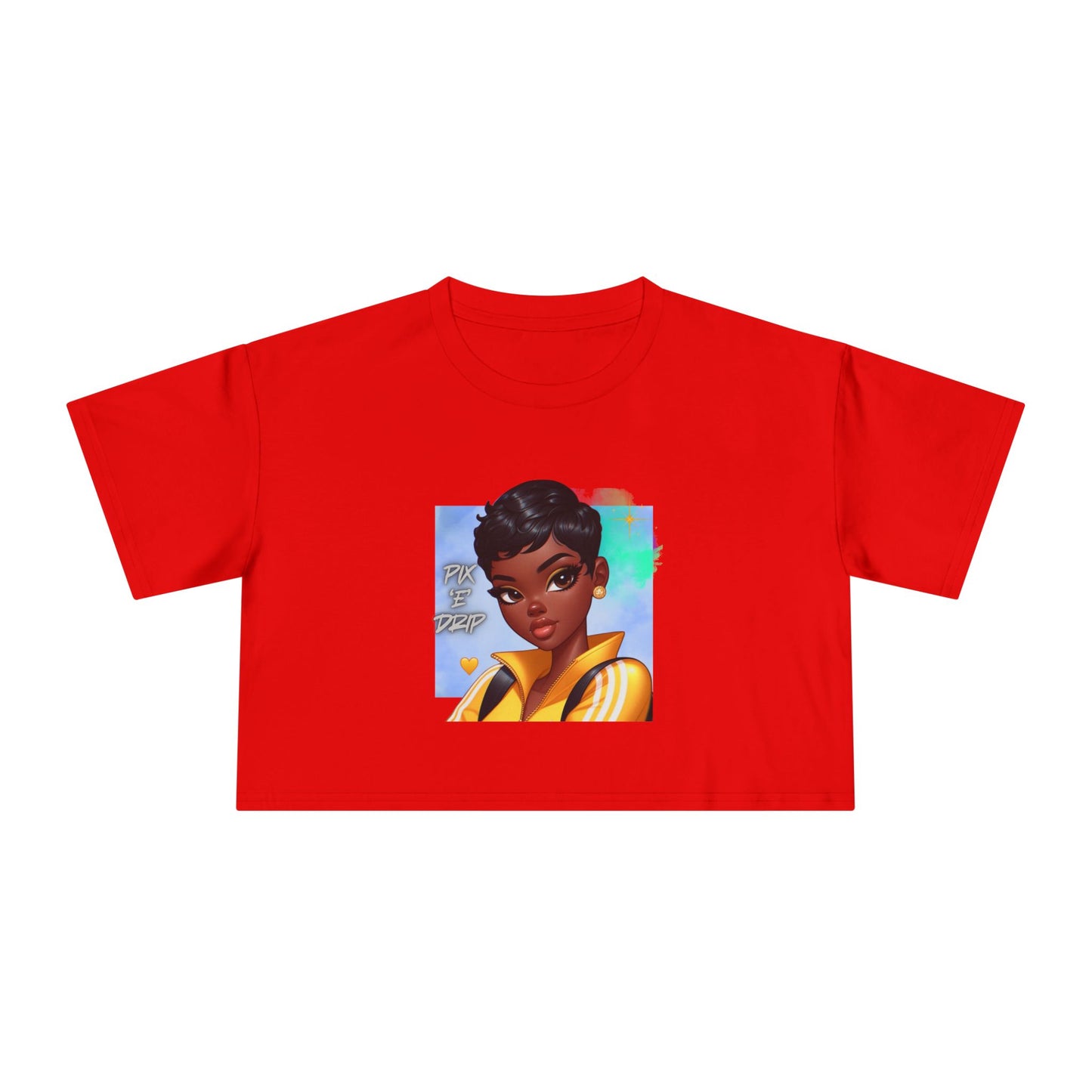 Pix ‘E’ Drip Unisex Crop Tee