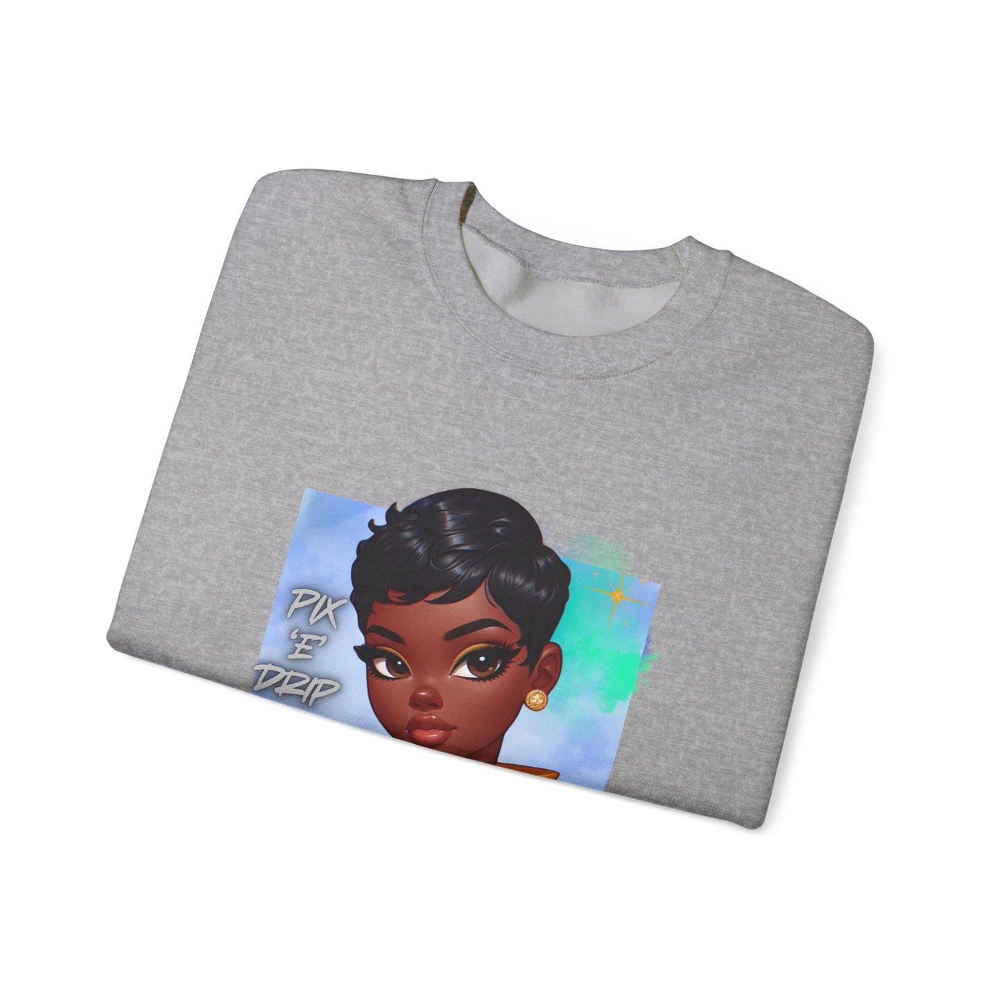 Pix ‘E’ Drip Unisex Heavy Blend™ Crewneck Sweatshirt
