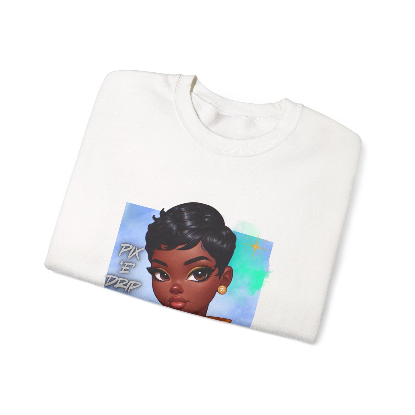 Pix ‘E’ Drip Unisex Heavy Blend™ Crewneck Sweatshirt
