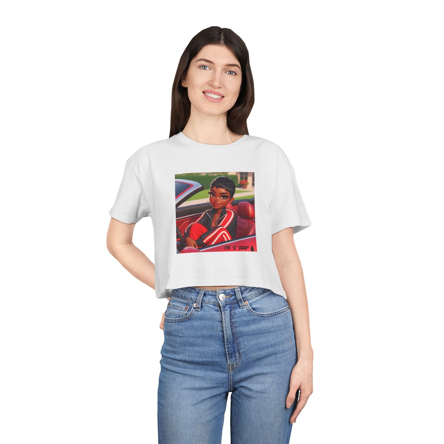 Pix ‘E’ Drip Unisex Crop Tee
