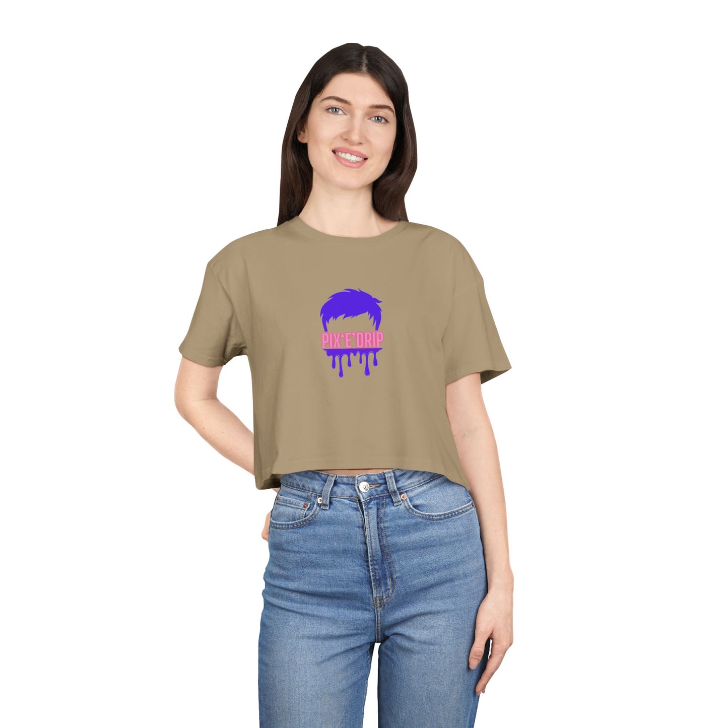 Pix ‘E’ Drip Unisex Crop Tee