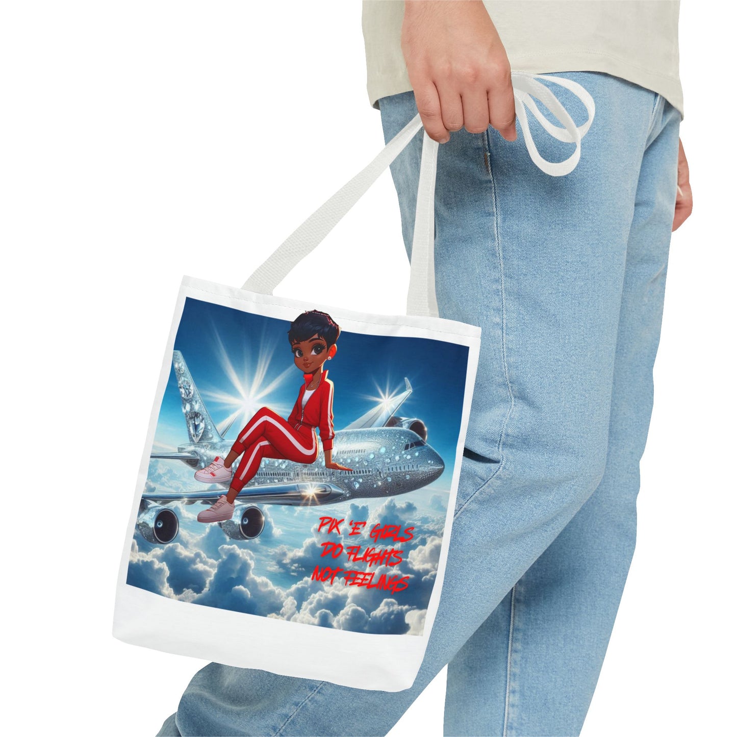 Pix 'E’ Girls Do Flights Not Feelings Unisex Tote Bag