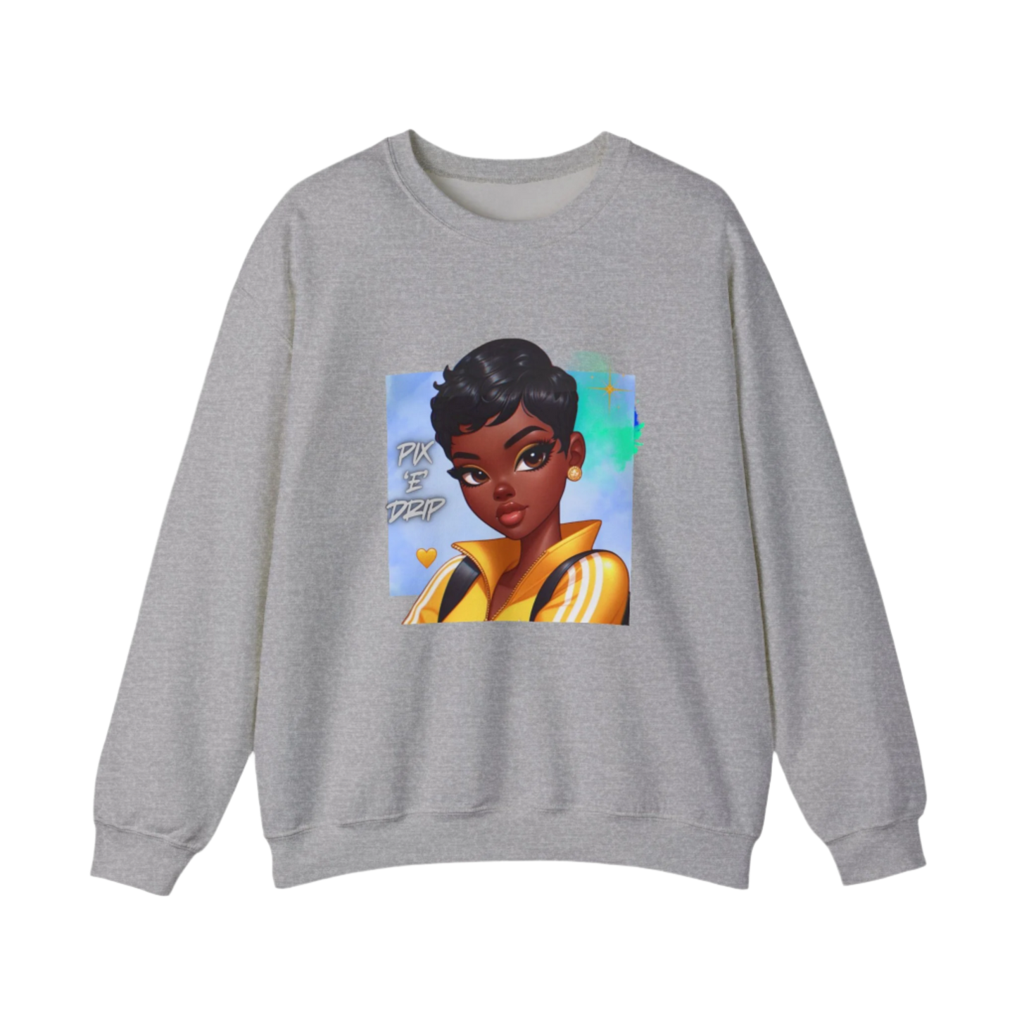 Pix ‘E’ Drip Unisex Heavy Blend™ Crewneck Sweatshirt