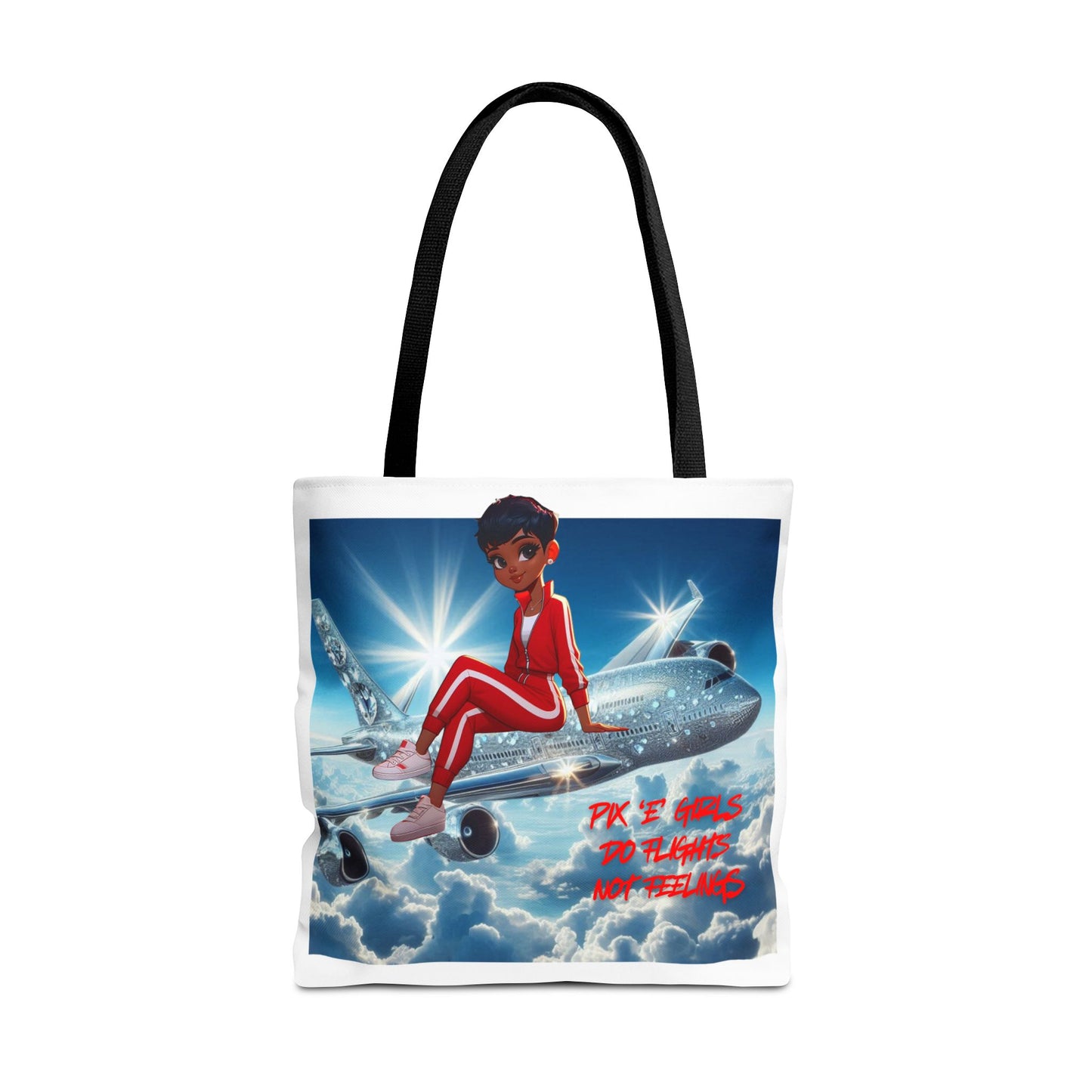 Pix 'E’ Girls Do Flights Not Feelings Unisex Tote Bag