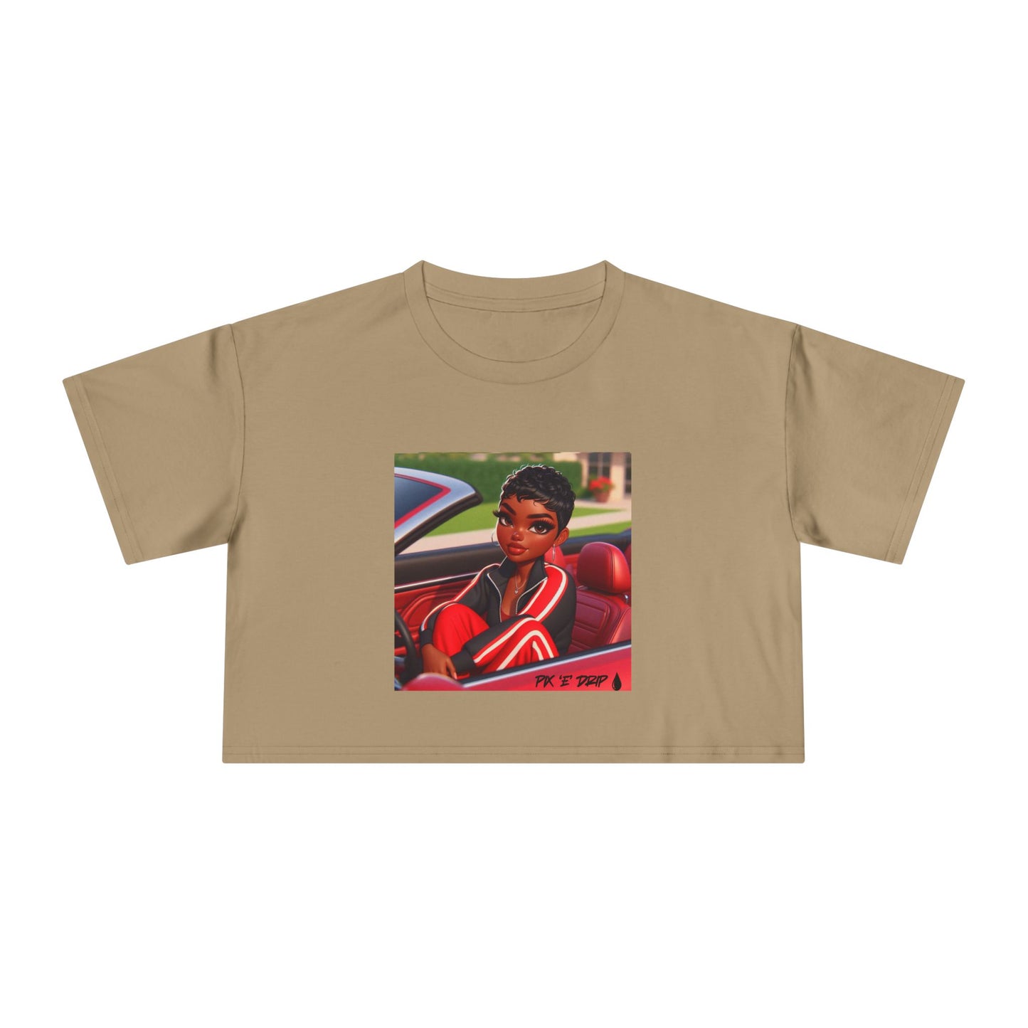 Pix ‘E’ Drip Unisex Crop Tee
