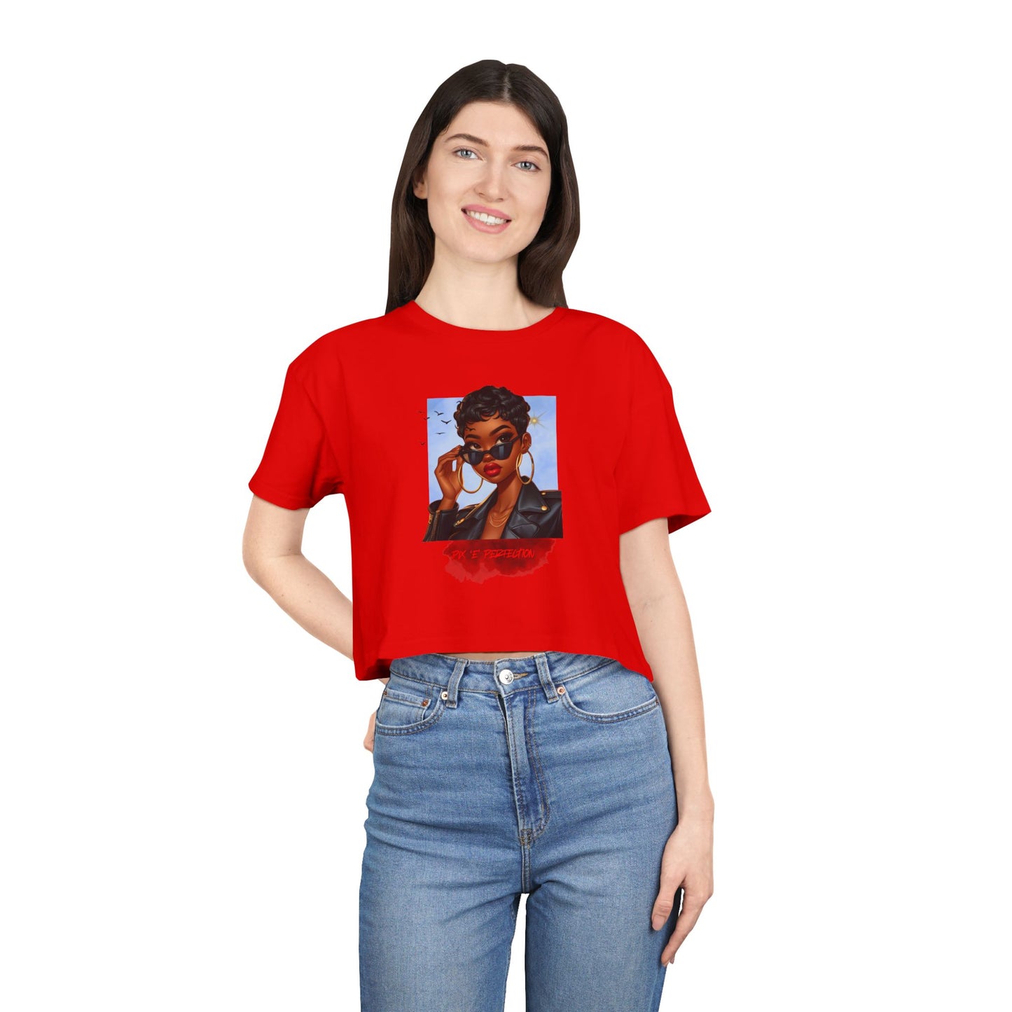Pix 'E’ Perfection Unisex Crop Tee