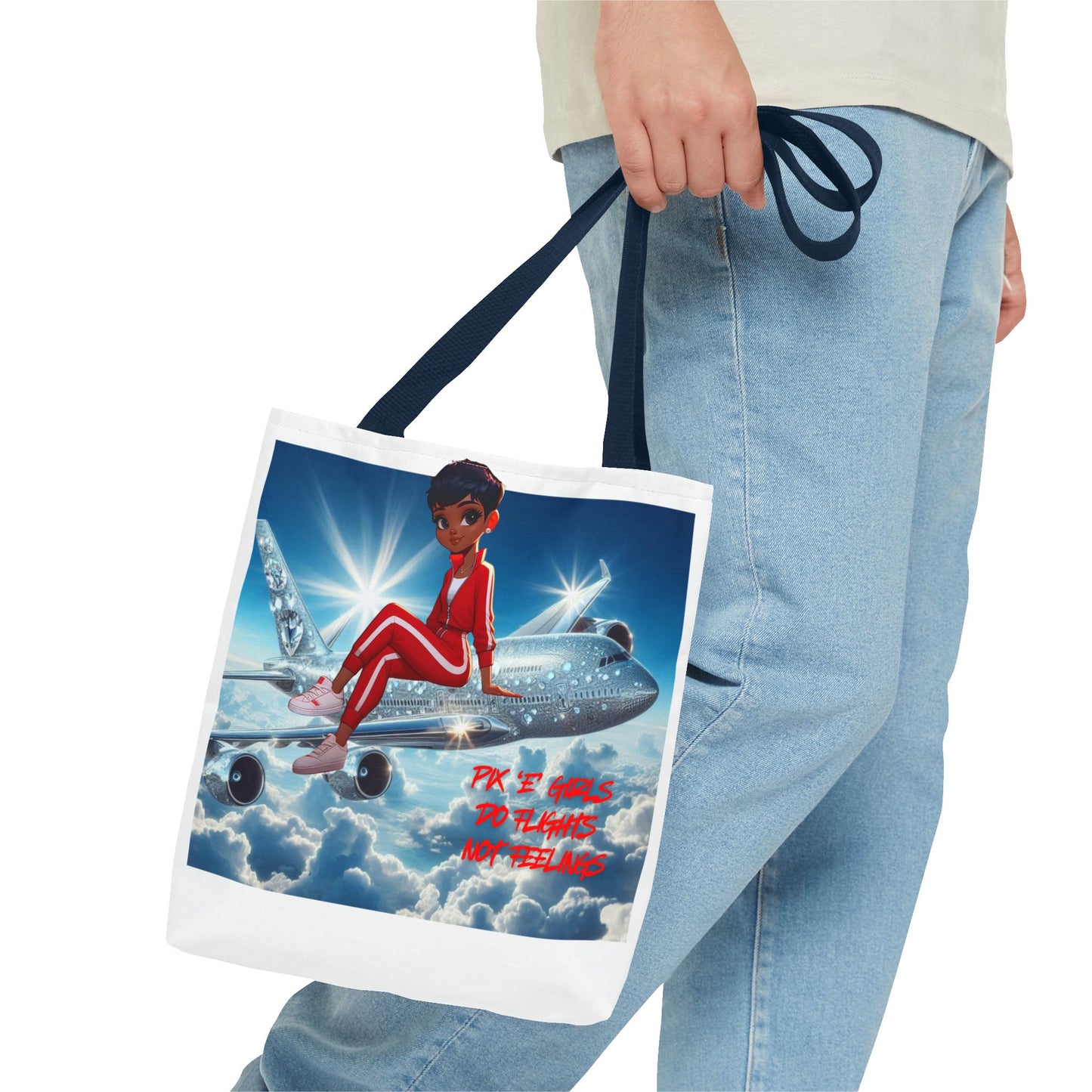 Pix 'E’ Girls Do Flights Not Feelings Unisex Tote Bag