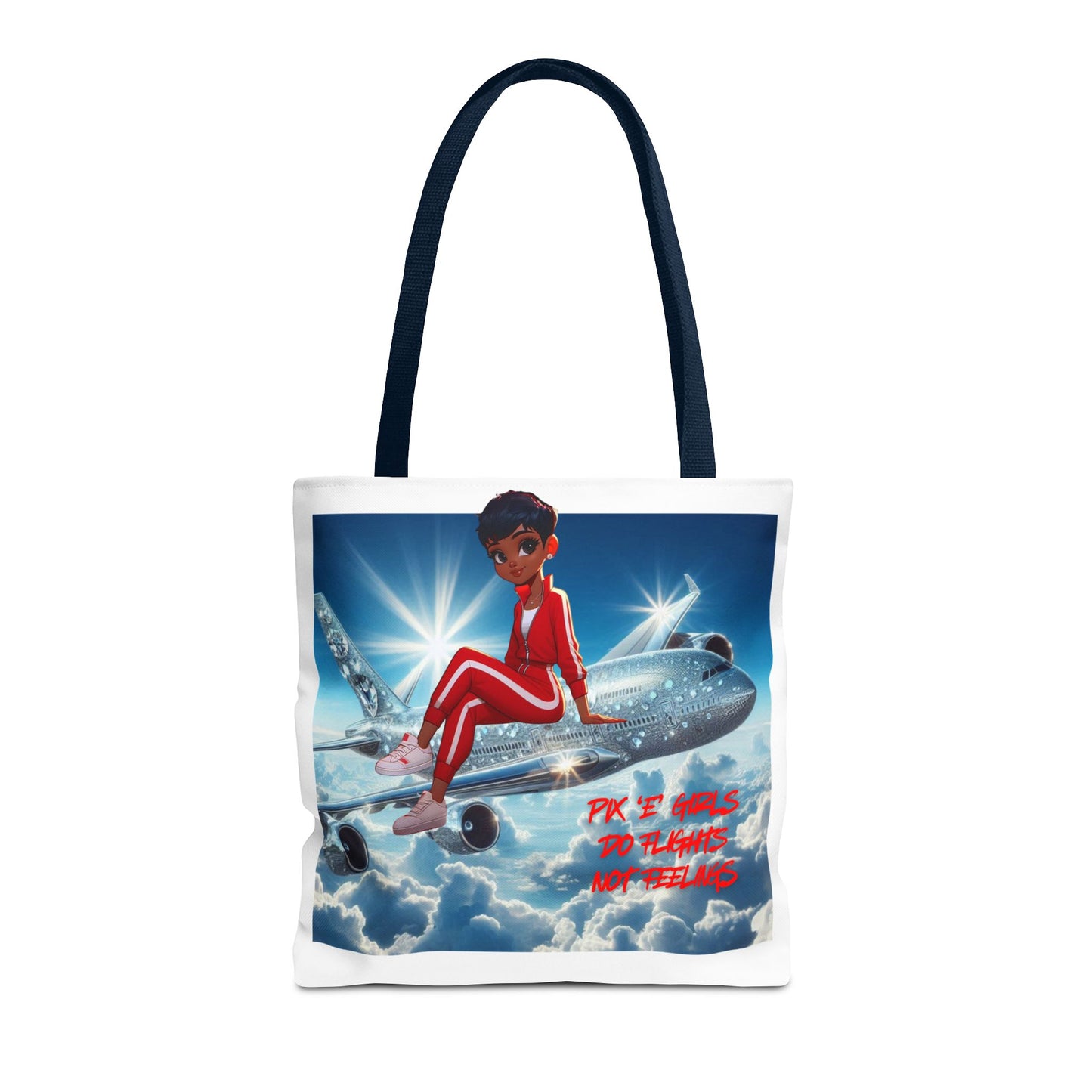 Pix 'E’ Girls Do Flights Not Feelings Unisex Tote Bag