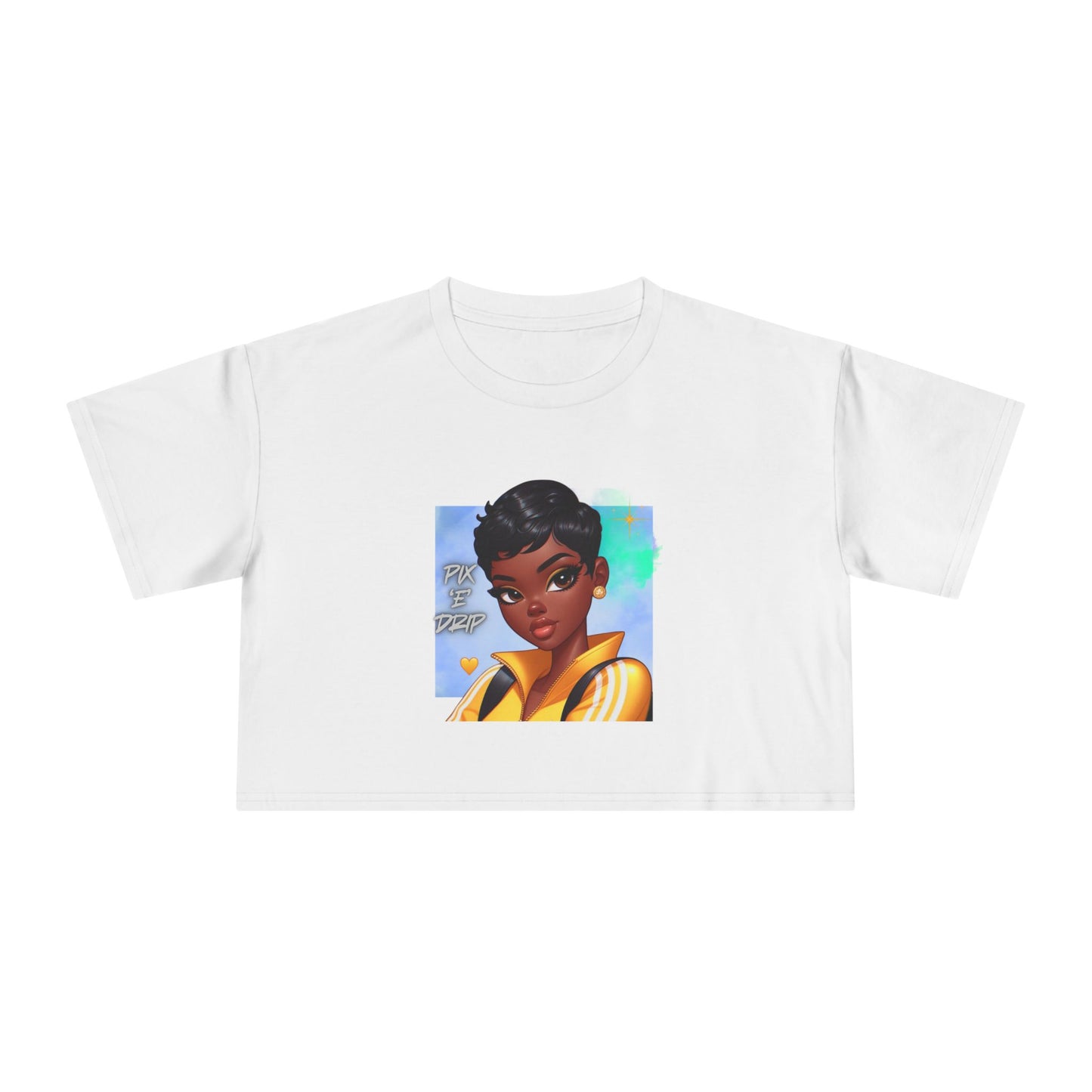 Pix ‘E’ Drip Unisex Crop Tee
