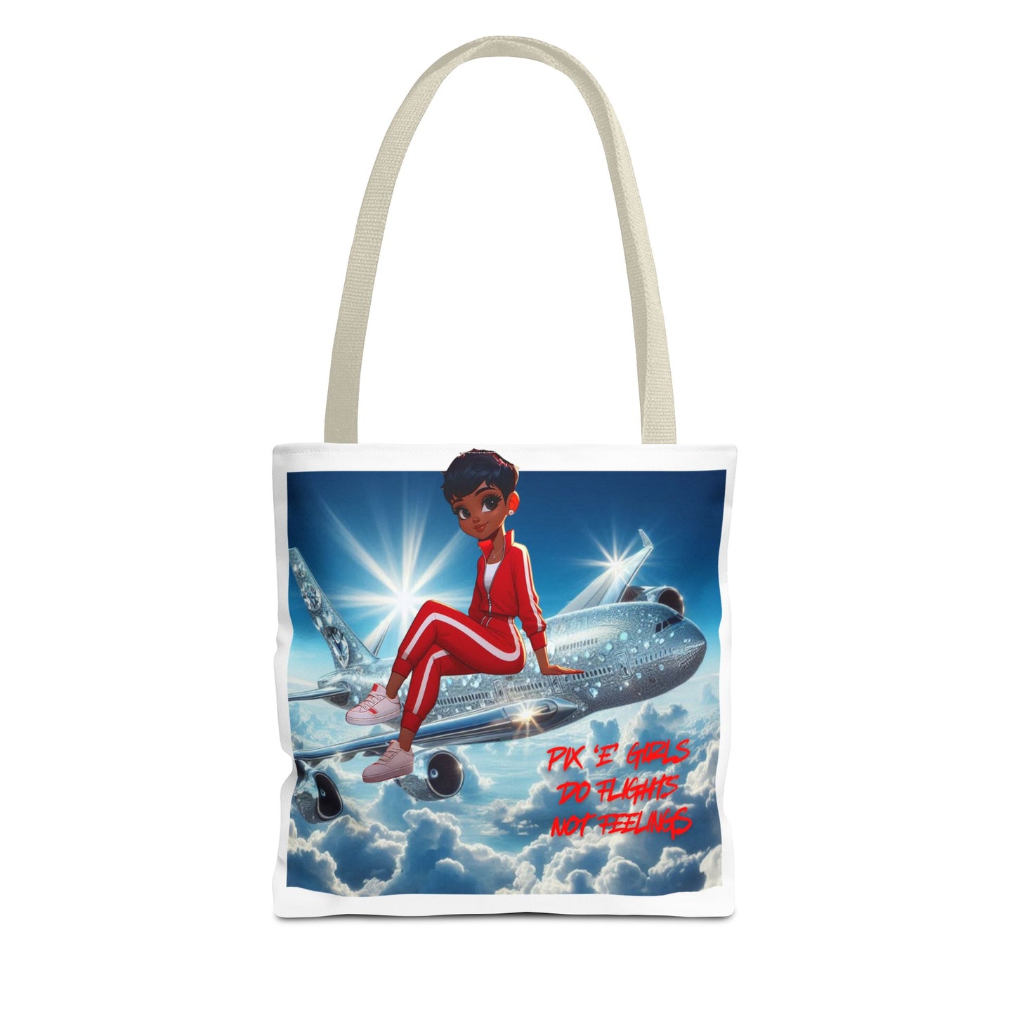 Pix 'E’ Girls Do Flights Not Feelings Unisex Tote Bag
